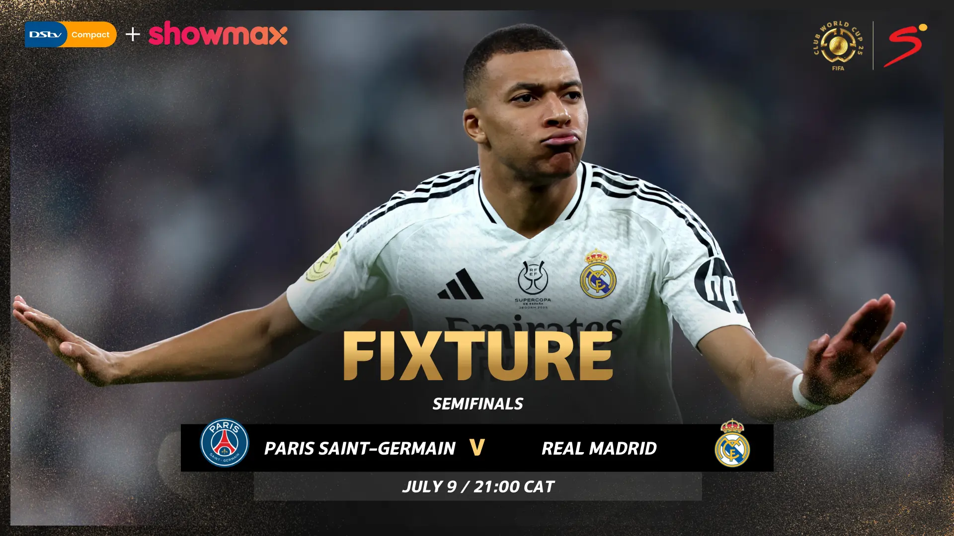 Mbappe in spotlight as Real Madrid, PSG clash in CWC semi