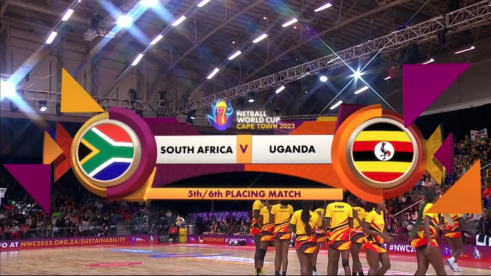 TALENT SEARCH – COMMENTATOR: Netball World Cup 2023 playoffs, SA v Uganda, match action