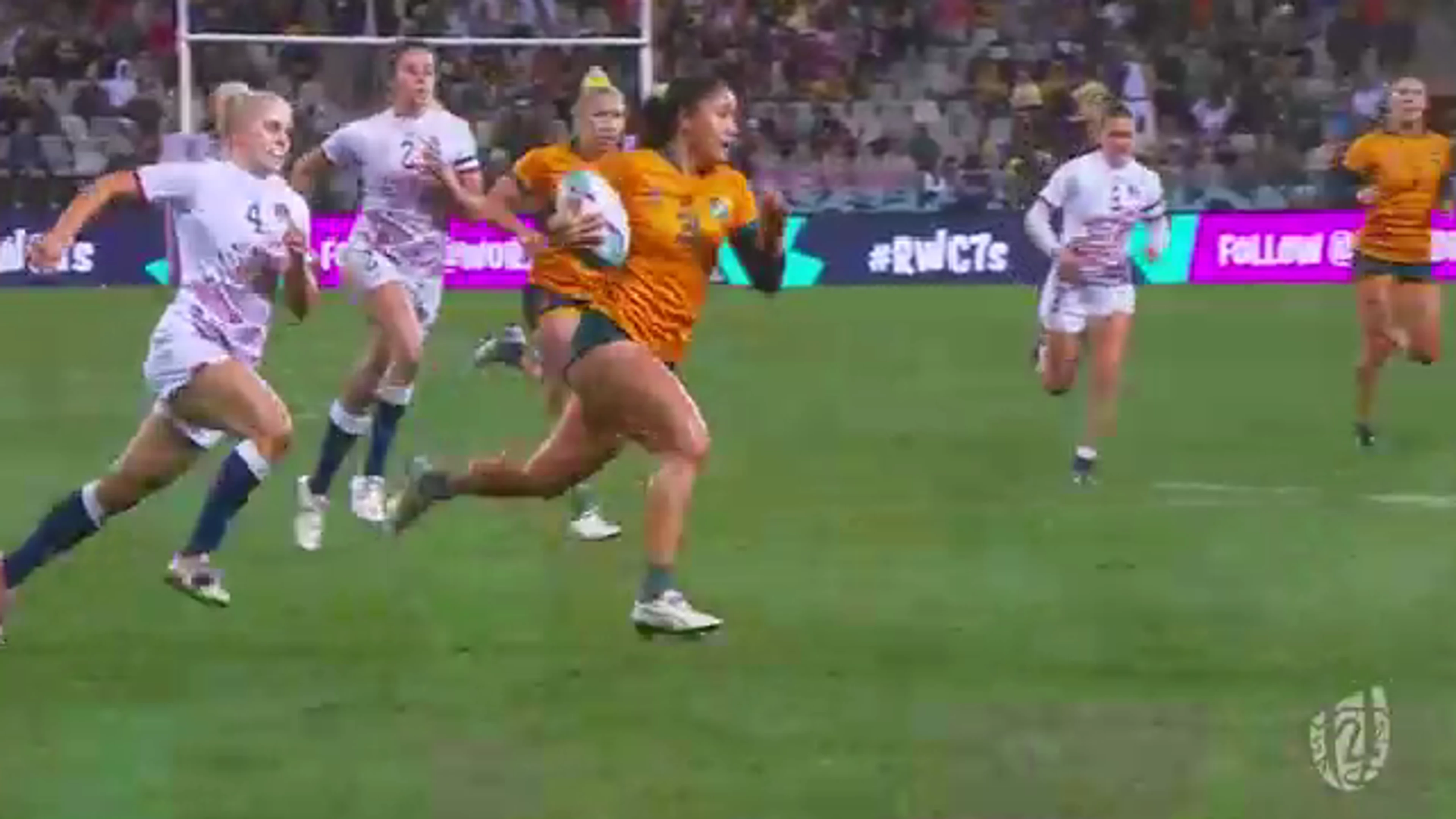 Rugby World Cup Sevens | Women | Australia v England | Quarter-final 1 | Highlights