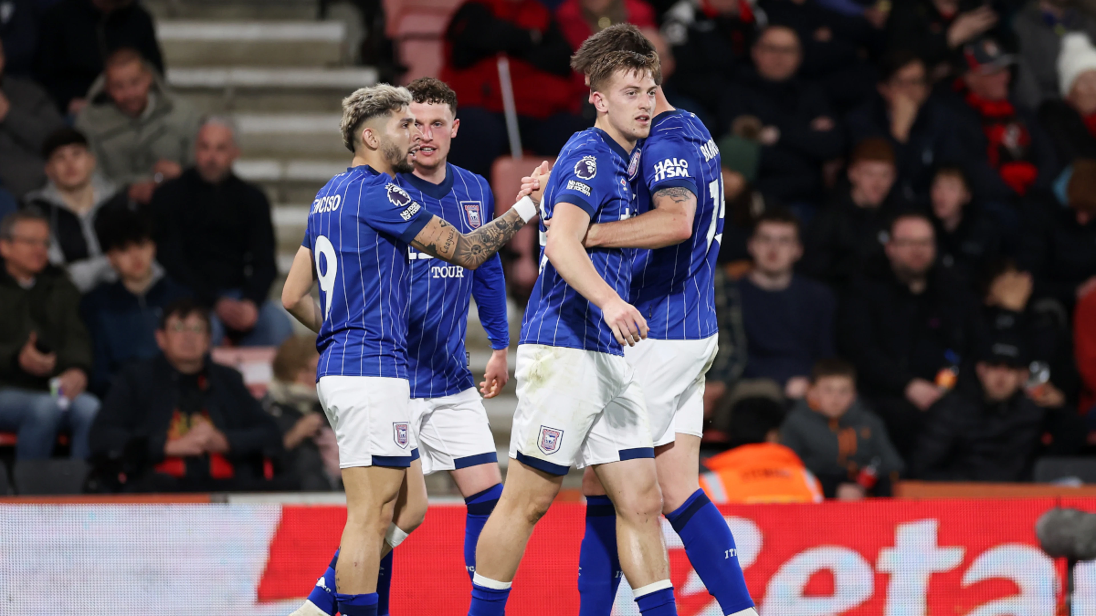 Struggling Ipswich secure shock win at Bournemouth
