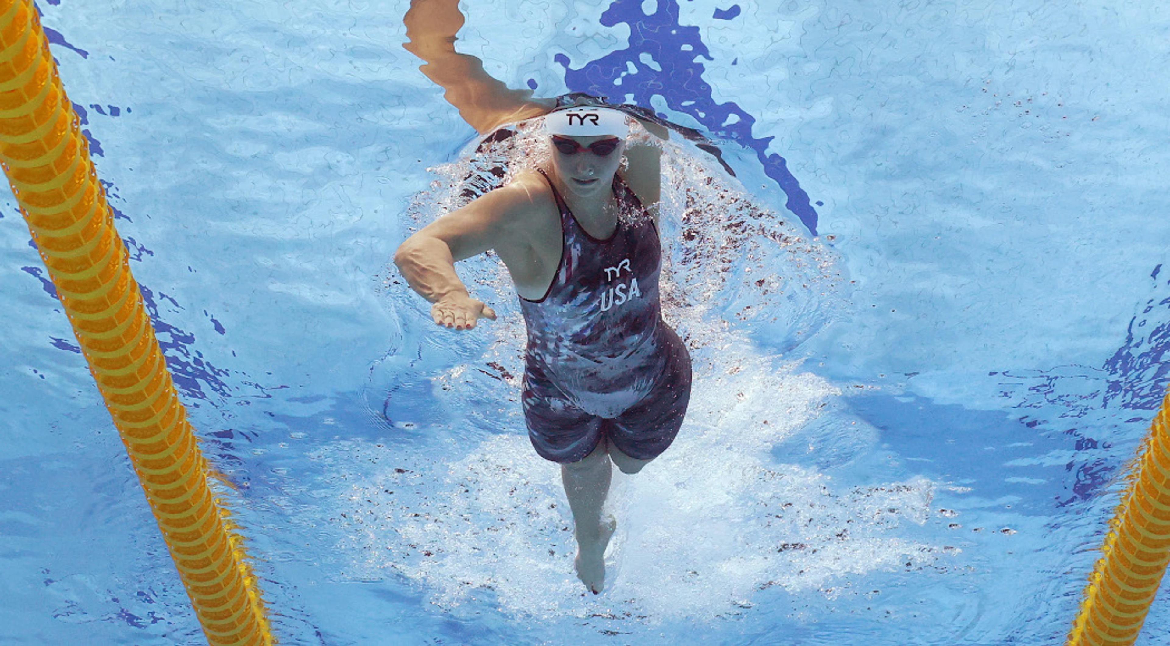 Ledecky lays down an early marker at world swimming championships
