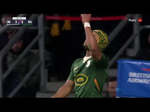 Kurt-Lee Arendse with a Spectacular Try vs England