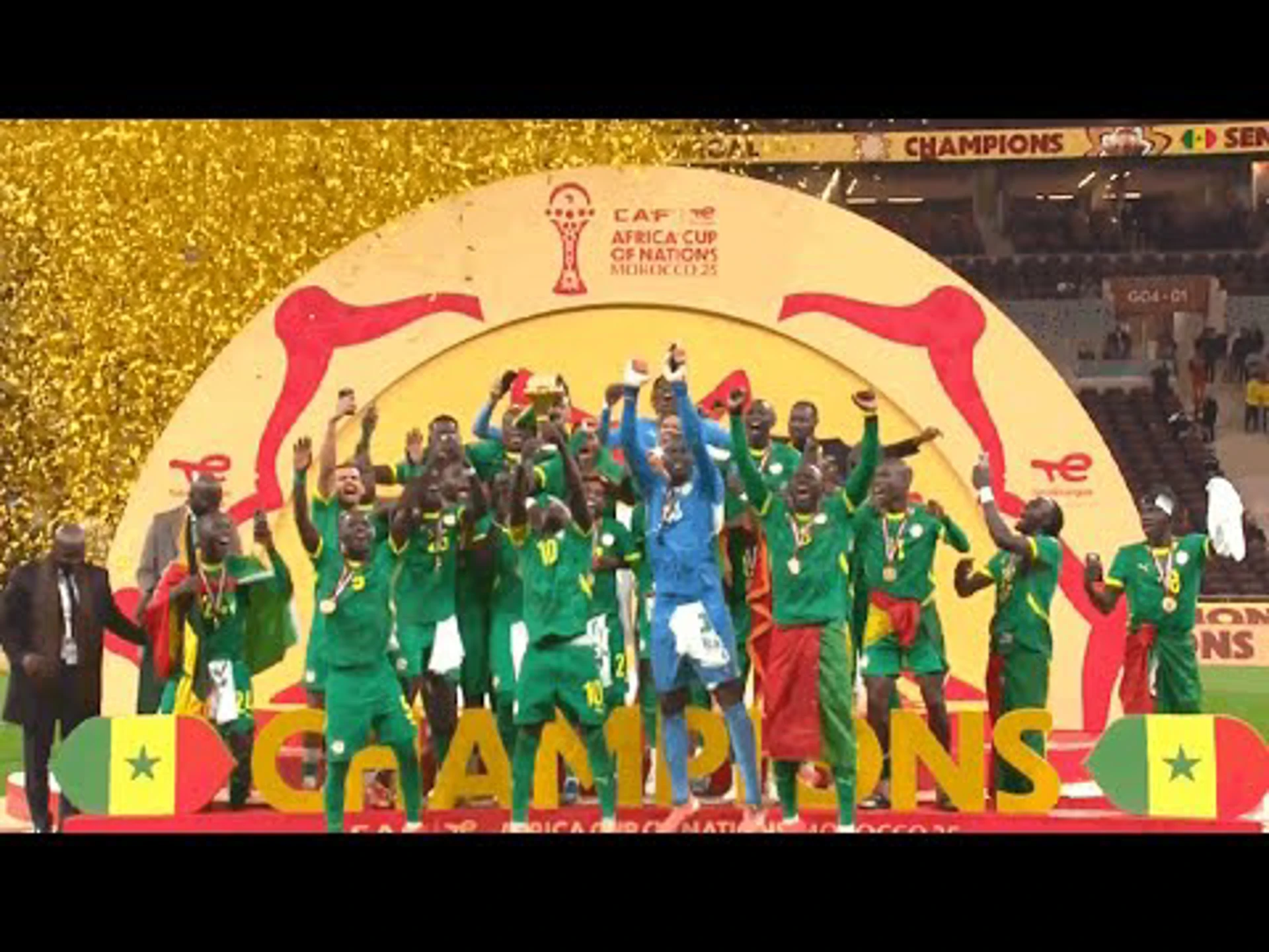 Senegal's Trophy Celebrations | CAF Africa Cup of Nations Morocco 2025