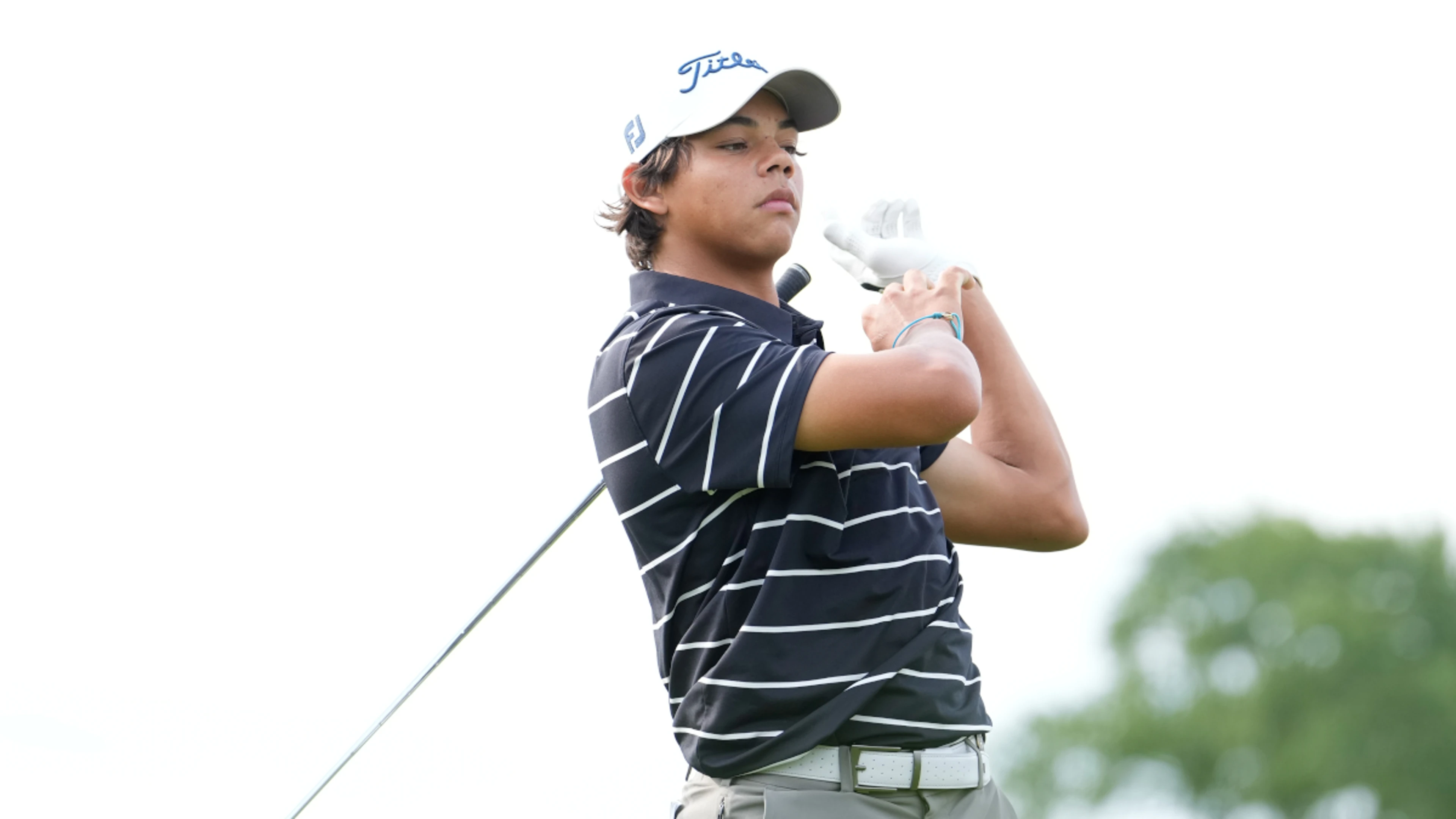 Tiger Woods at junior amateur to watch son Charlie