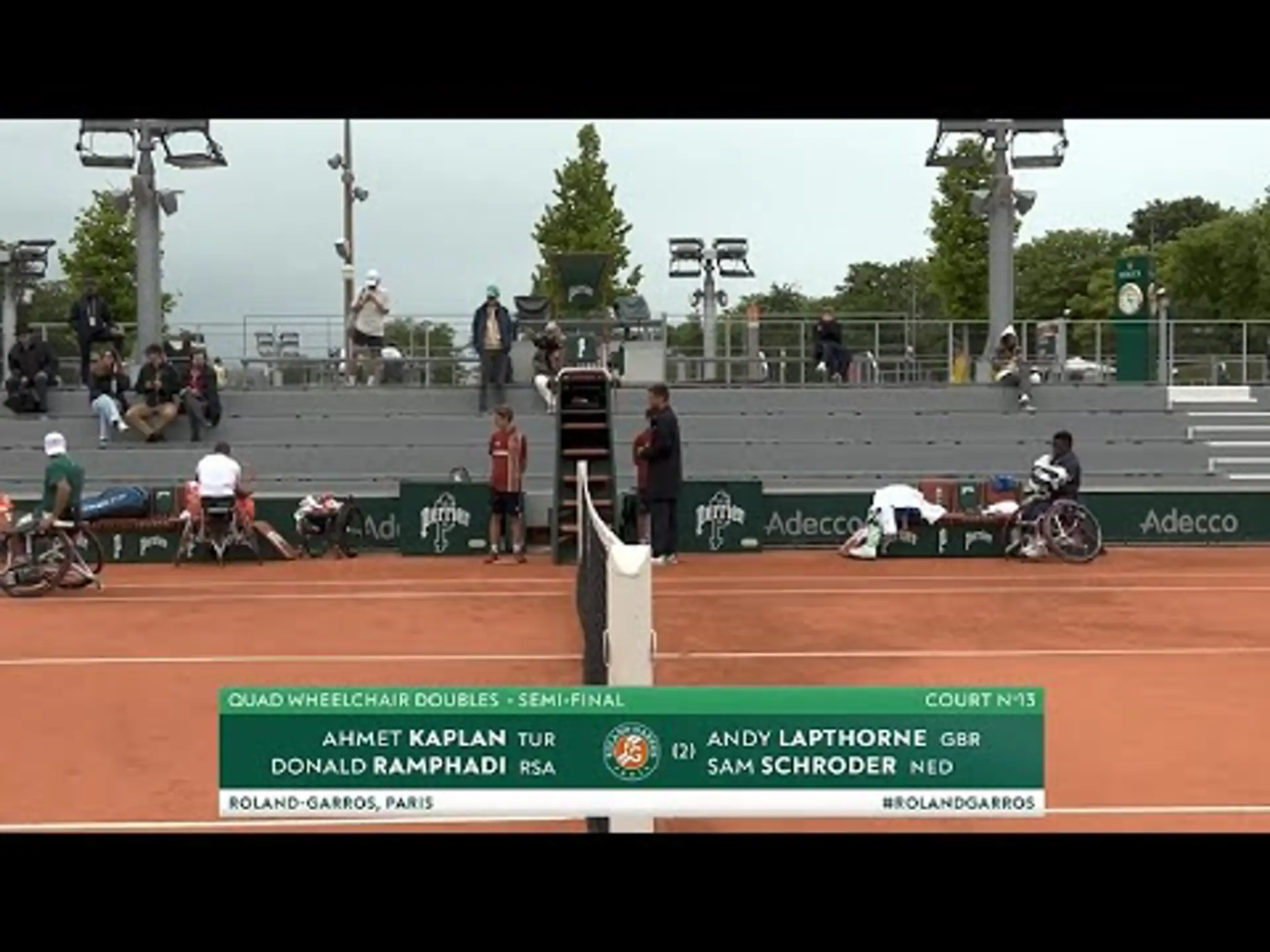 A Kaplan/D Ramphadi v A Lapthorne/S Schroder | SF | Match Highlights | Roland Garros