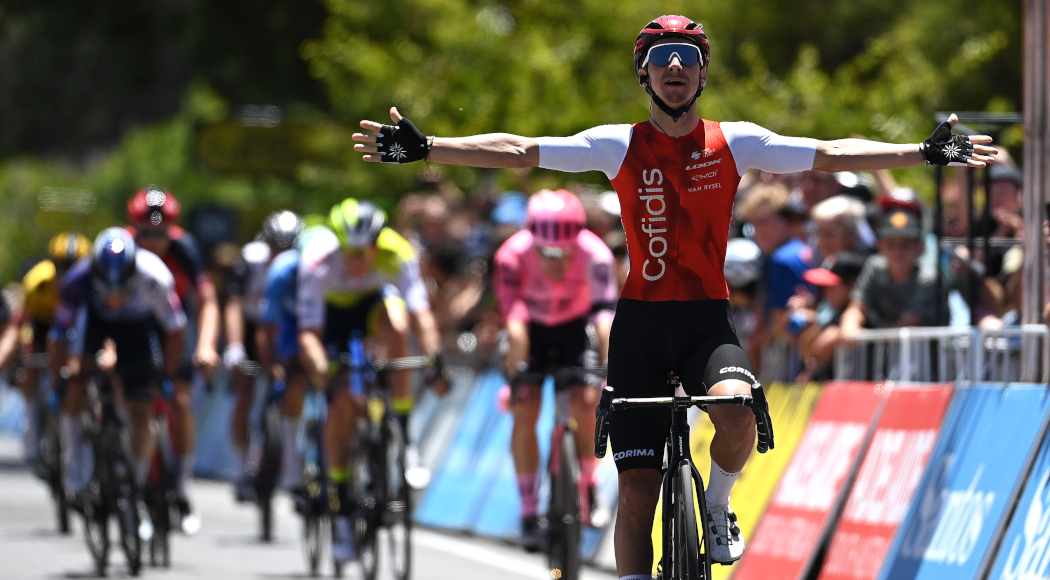 France's Coquard wins stage as Vine holds Tour Down Under lead