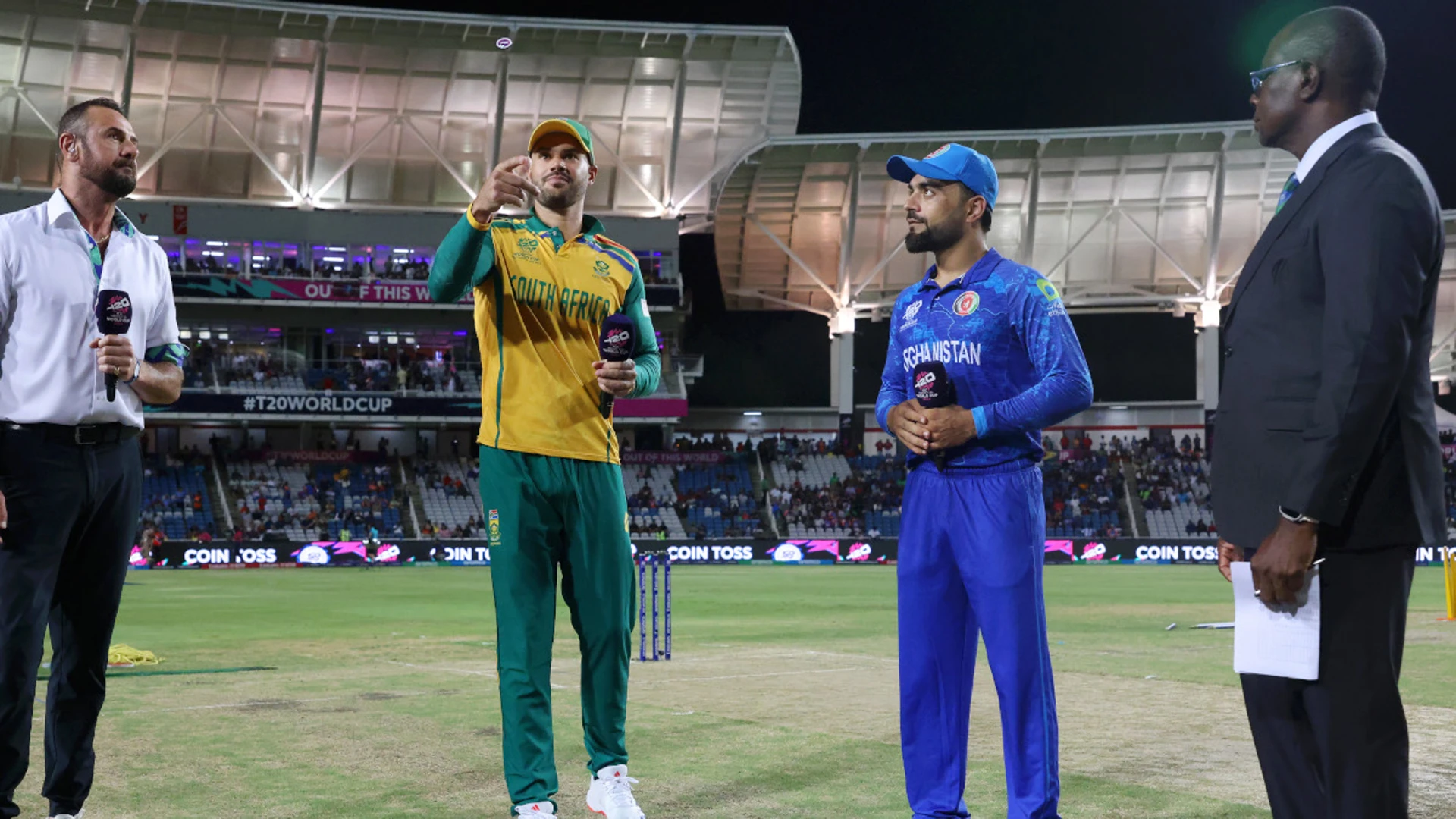 Afghanistan wins the toss and elects to bat first