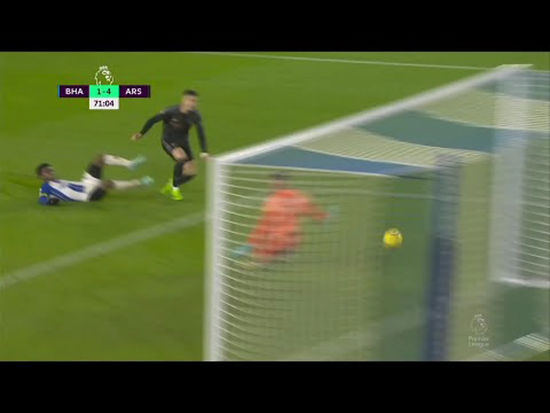 Gabriel Martinelli with a Goal vs. Brighton and Hove Albion