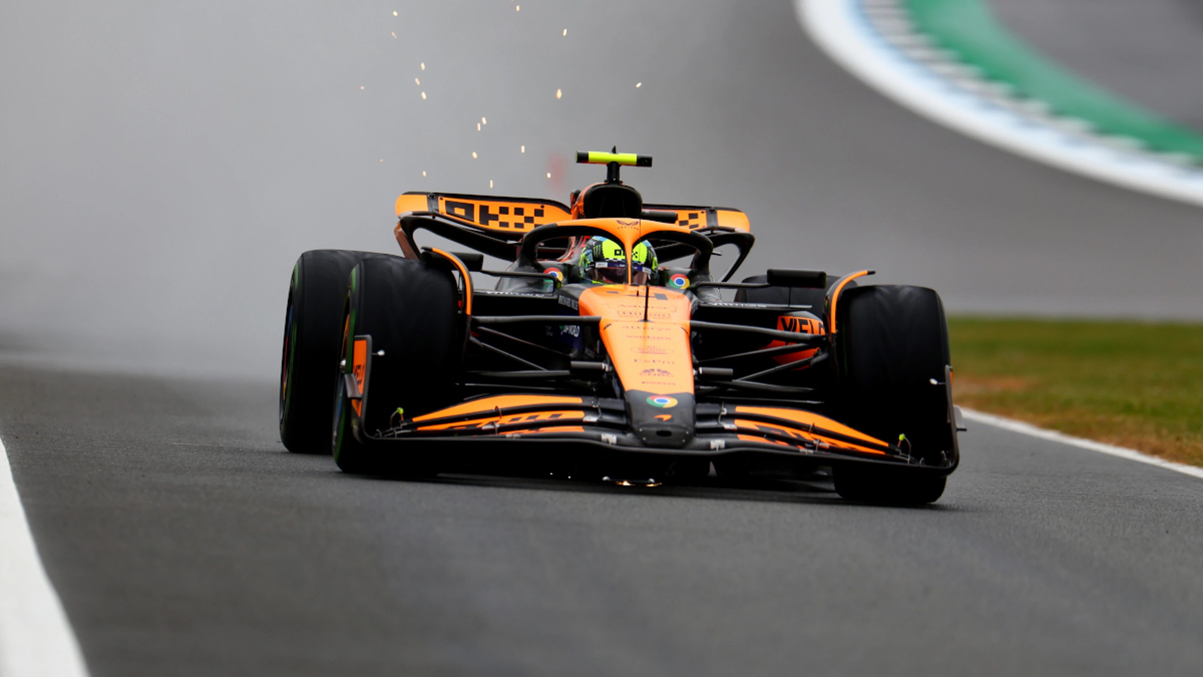 Norris alongside Verstappen with Mercedes in his sights