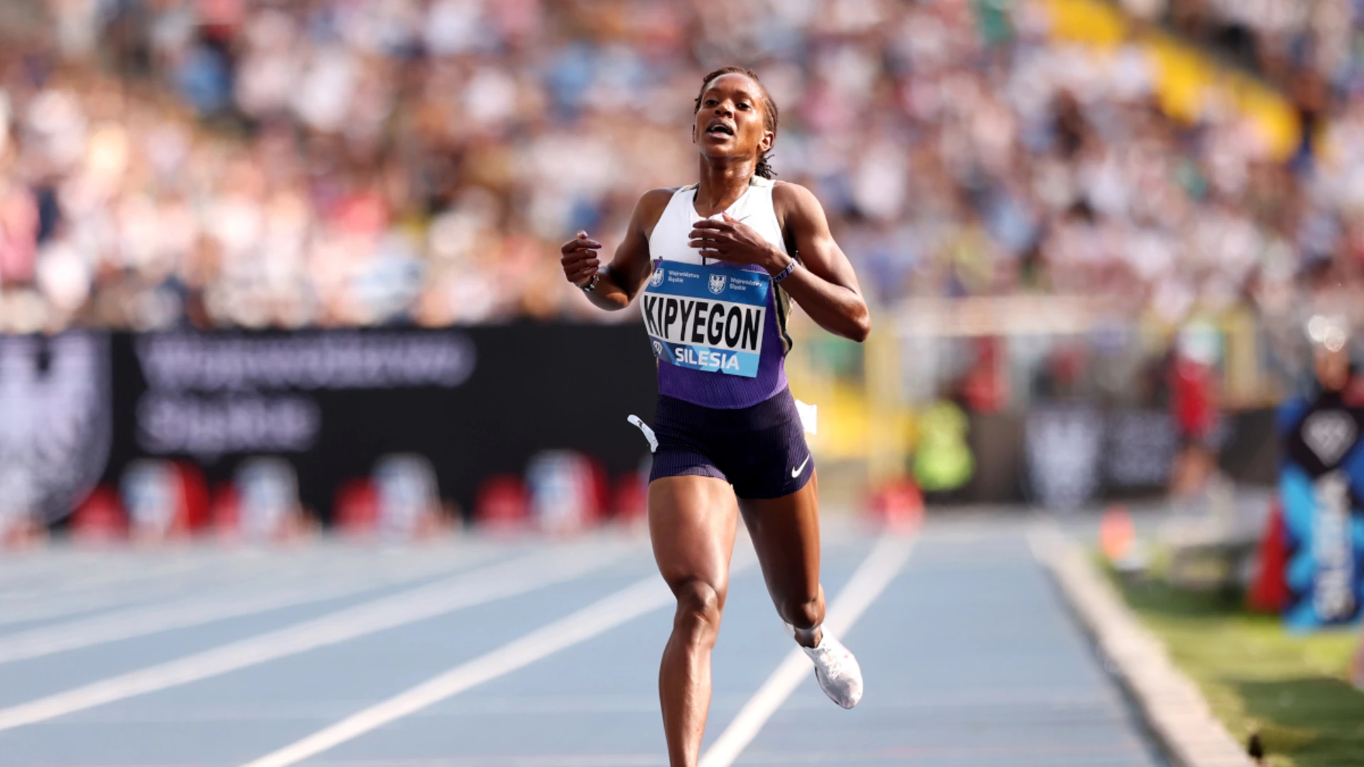 Serial world record breaker Kipyegon falls short in 3 000m