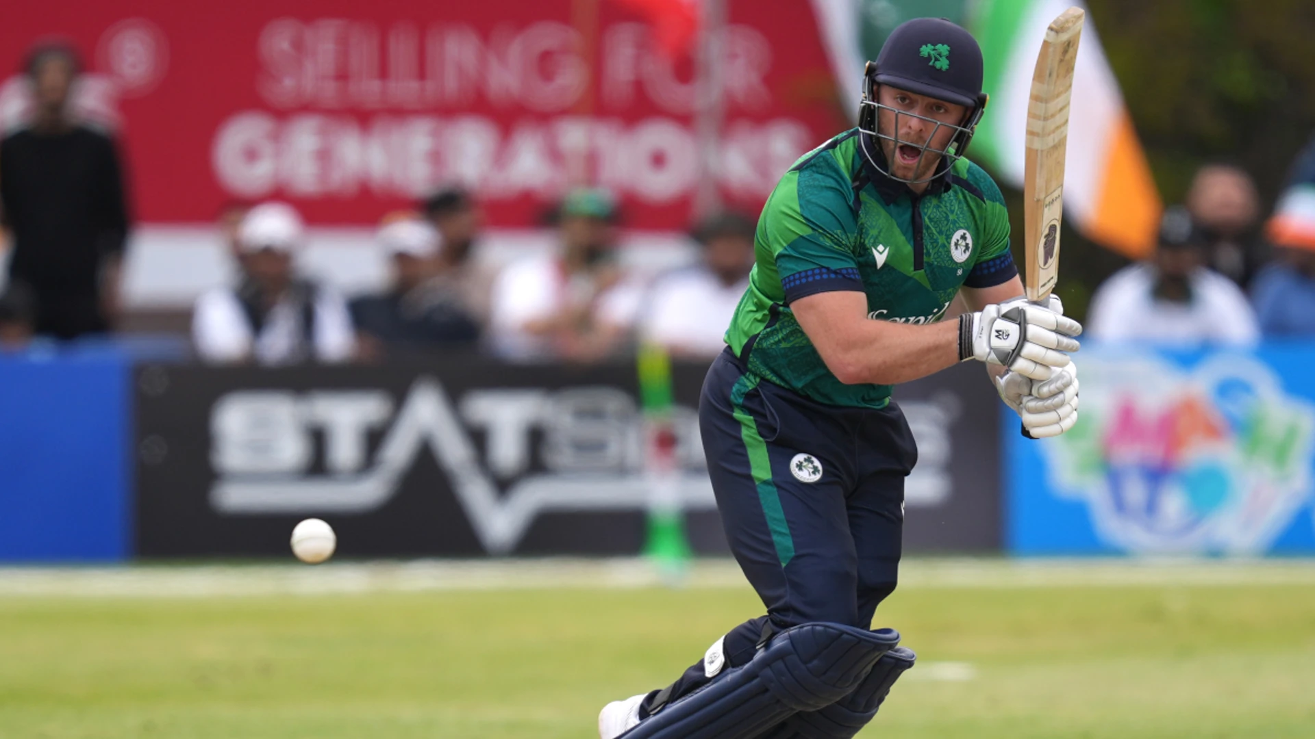 Magnificent century from Adair takes Ireland to 195-6