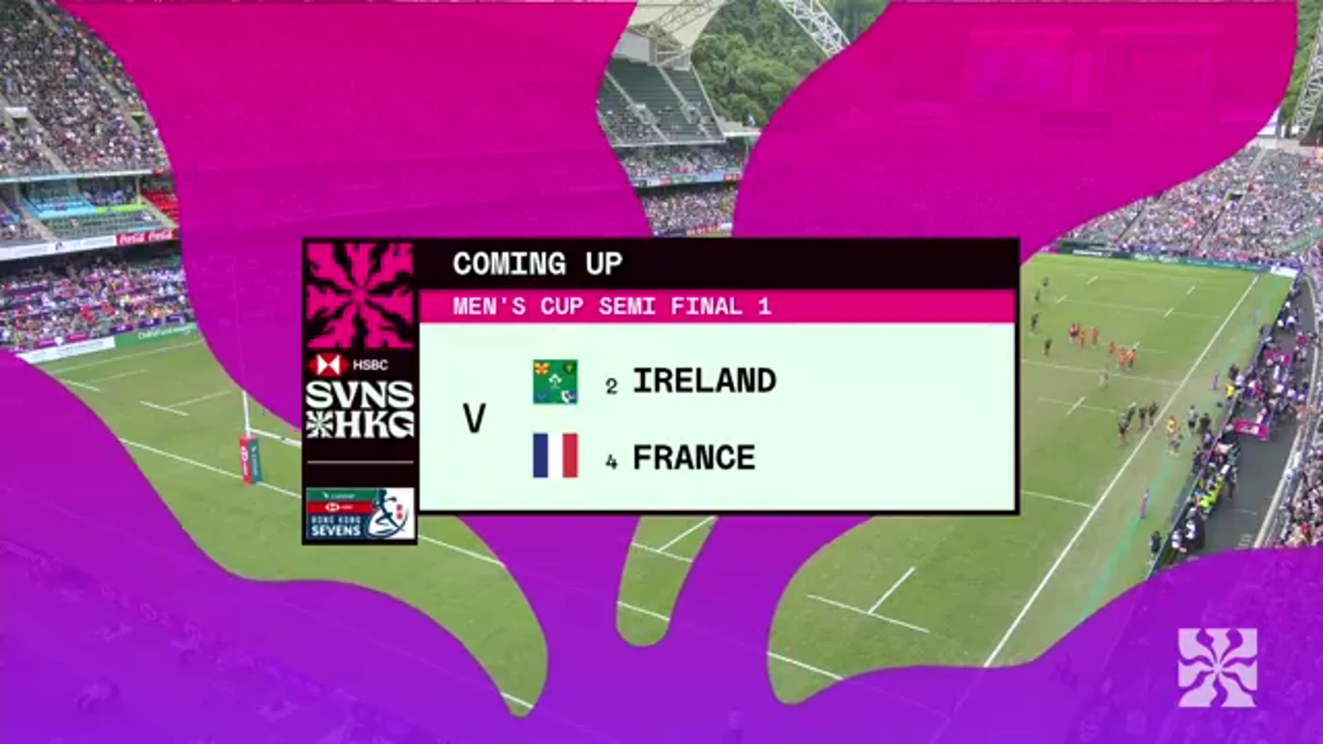 Ireland v France | Highlights | SF1 | World Rugby HSBC Sevens Series Hong Kong