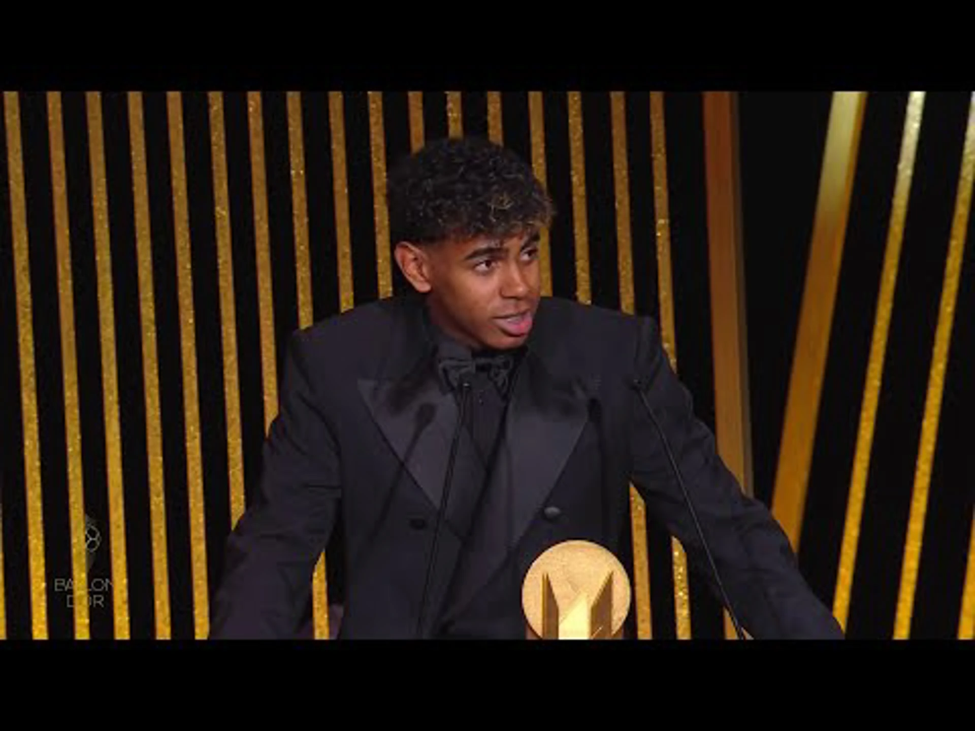 Lamine Yamal acceptance speech | 2024 Ballon d'Or