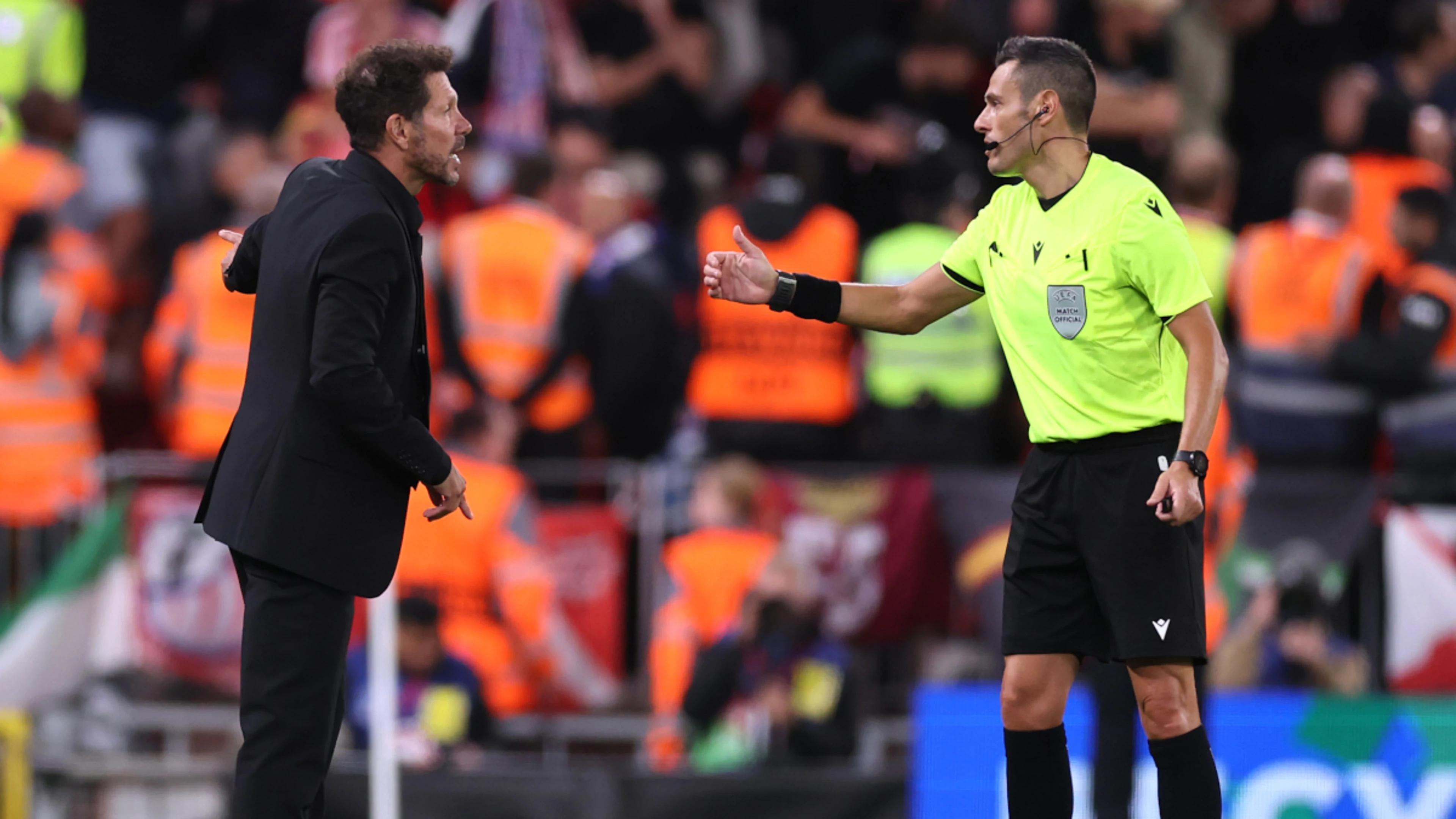 Simeone calls for more protection after Liverpool scuffle