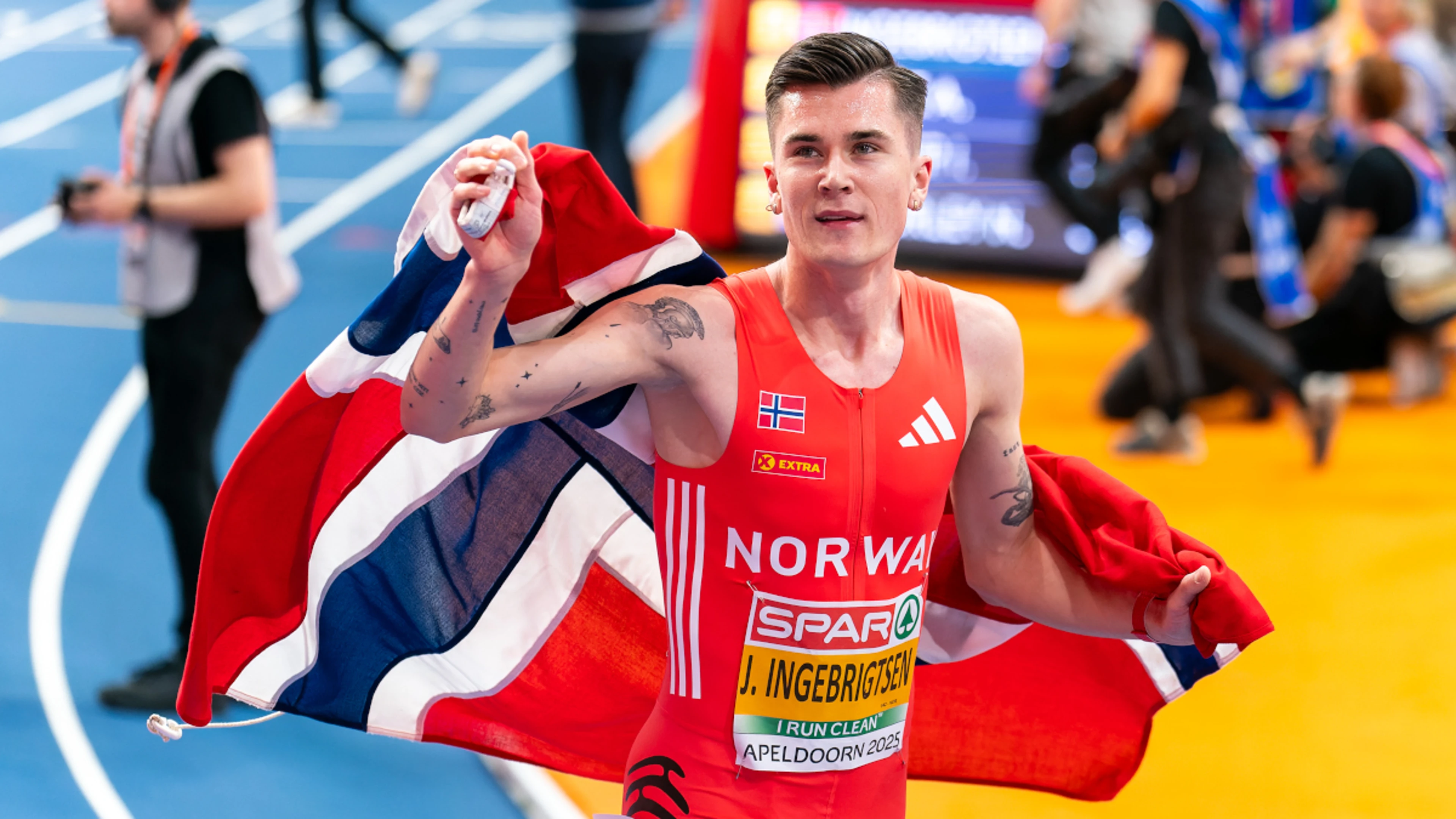 Ingebrigtsen storms to third European 1 500m indoor gold
