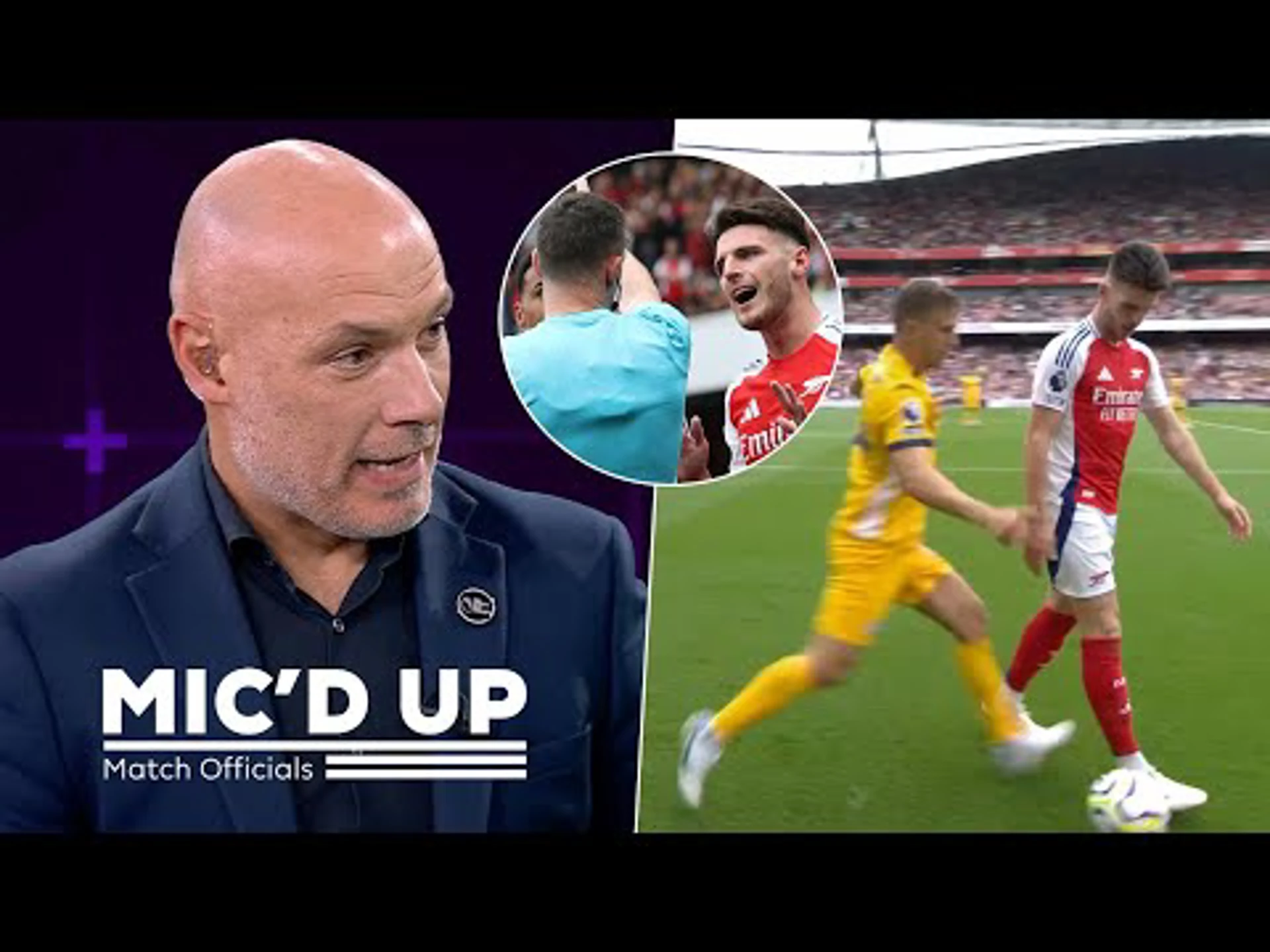 Why Rice had to be sent off. Match Officials Mic'd Up | Premier League