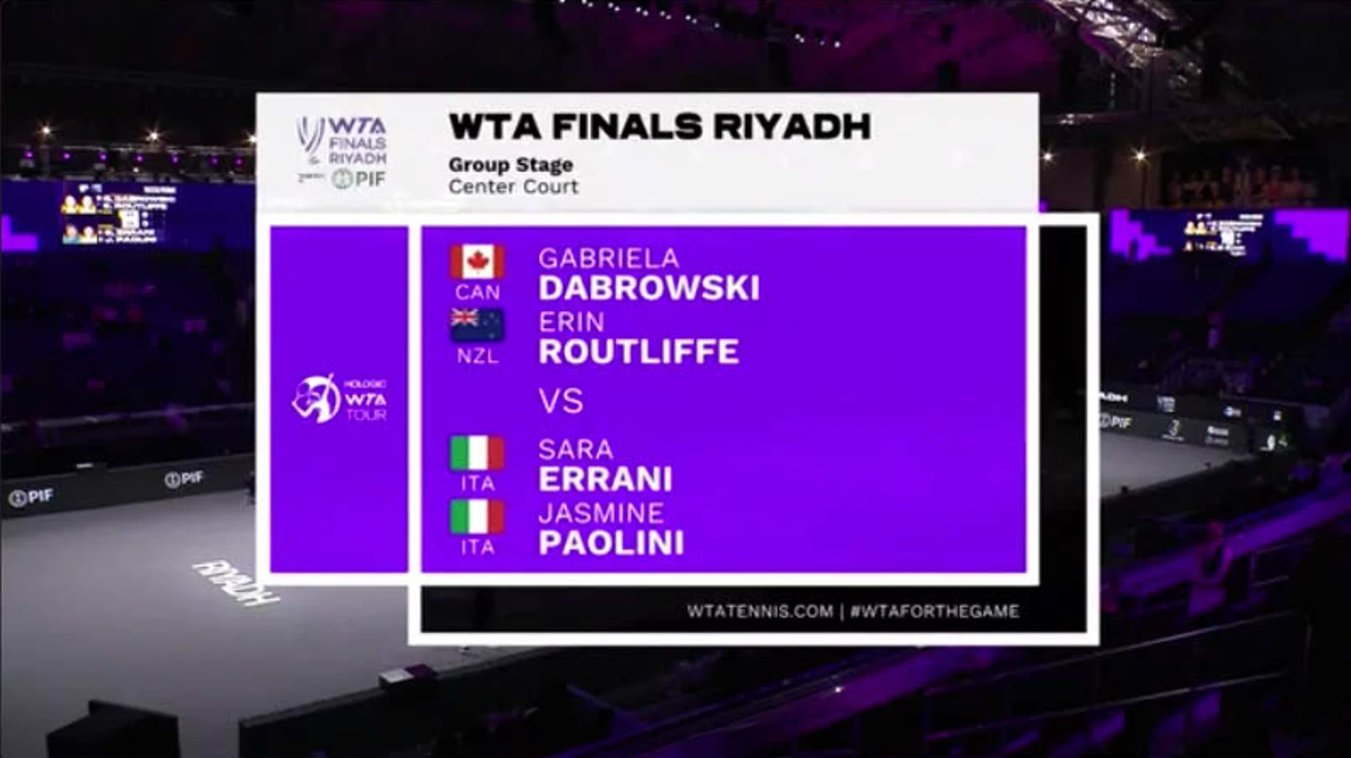 Dabrowski/Routliffe v Paolini/Errani | Match Highlights | WTA Finals