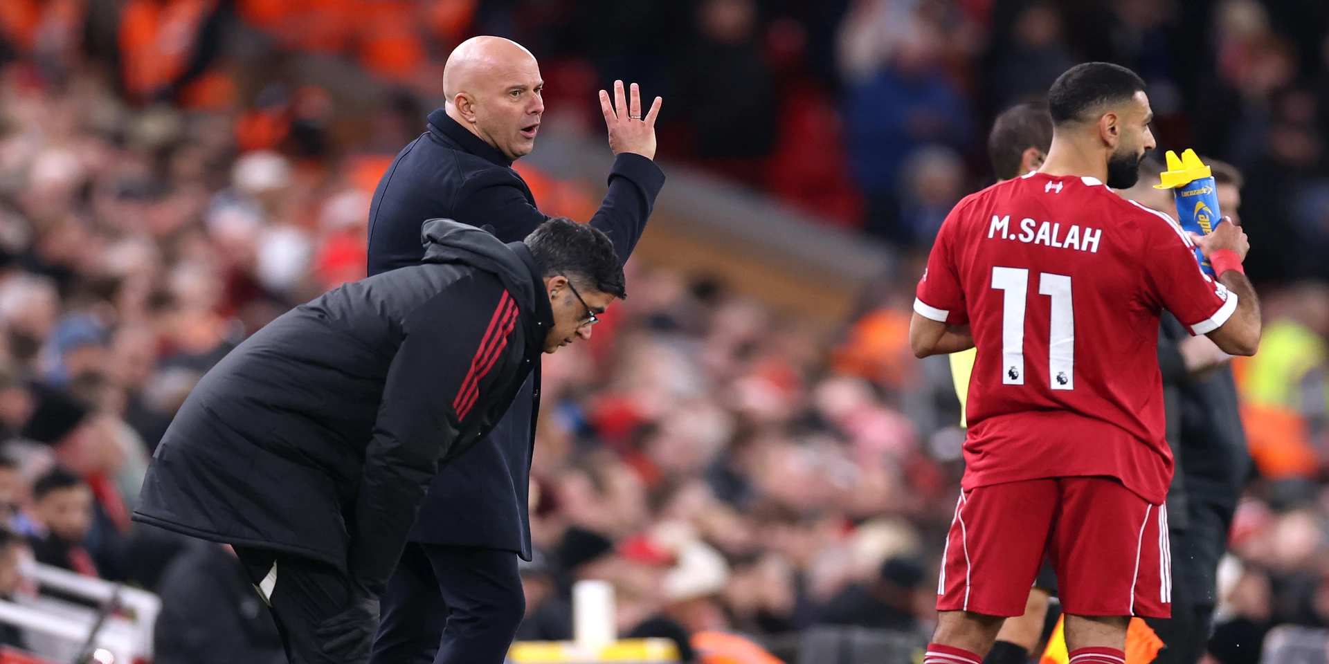 Liverpool's Slot says 'no issue to resolve' with Salah after outburst