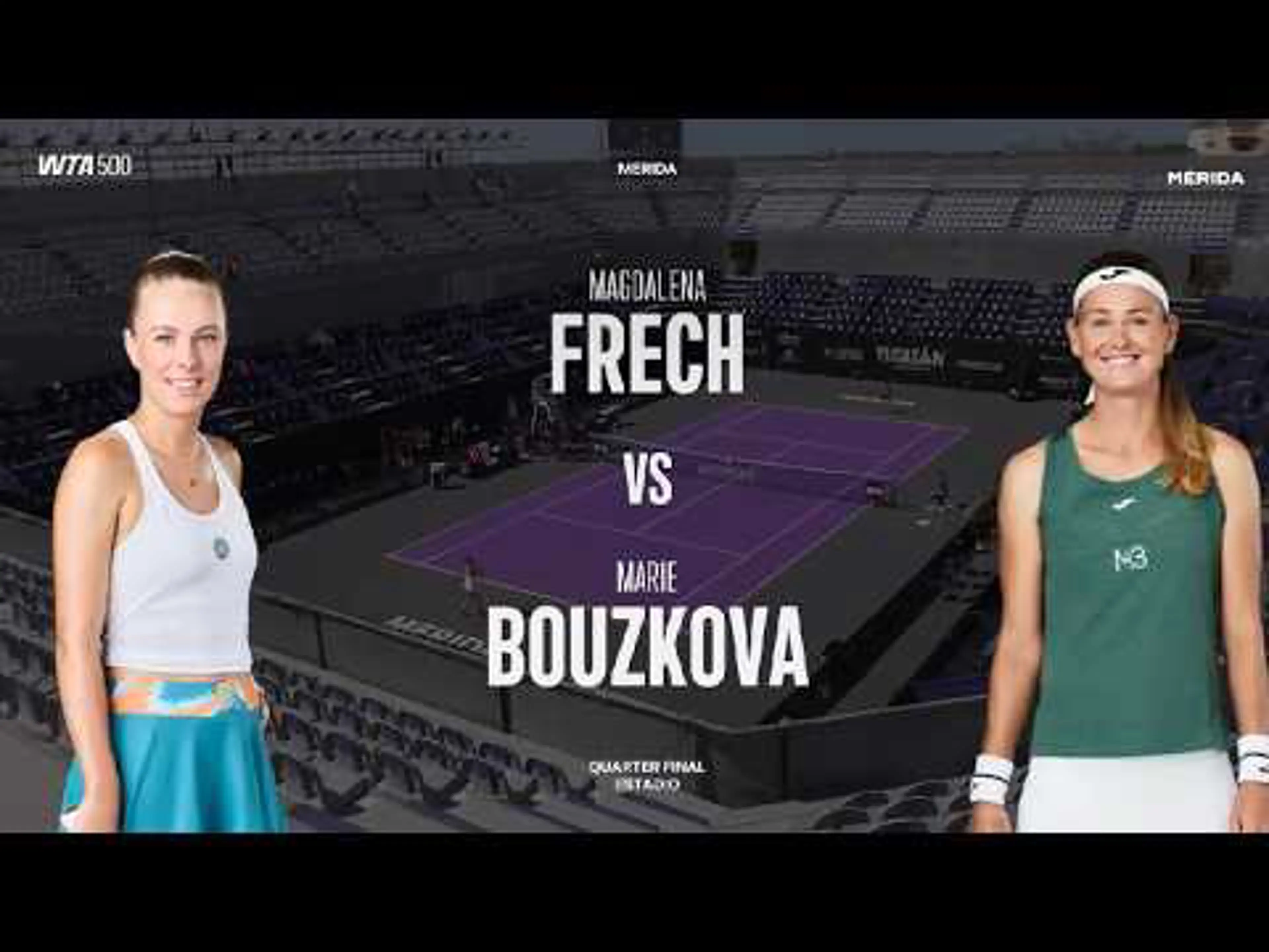 Magdalena Frech v Marie Bouzkova | Merida Open | QF 1| Match Highlights | WTA 500