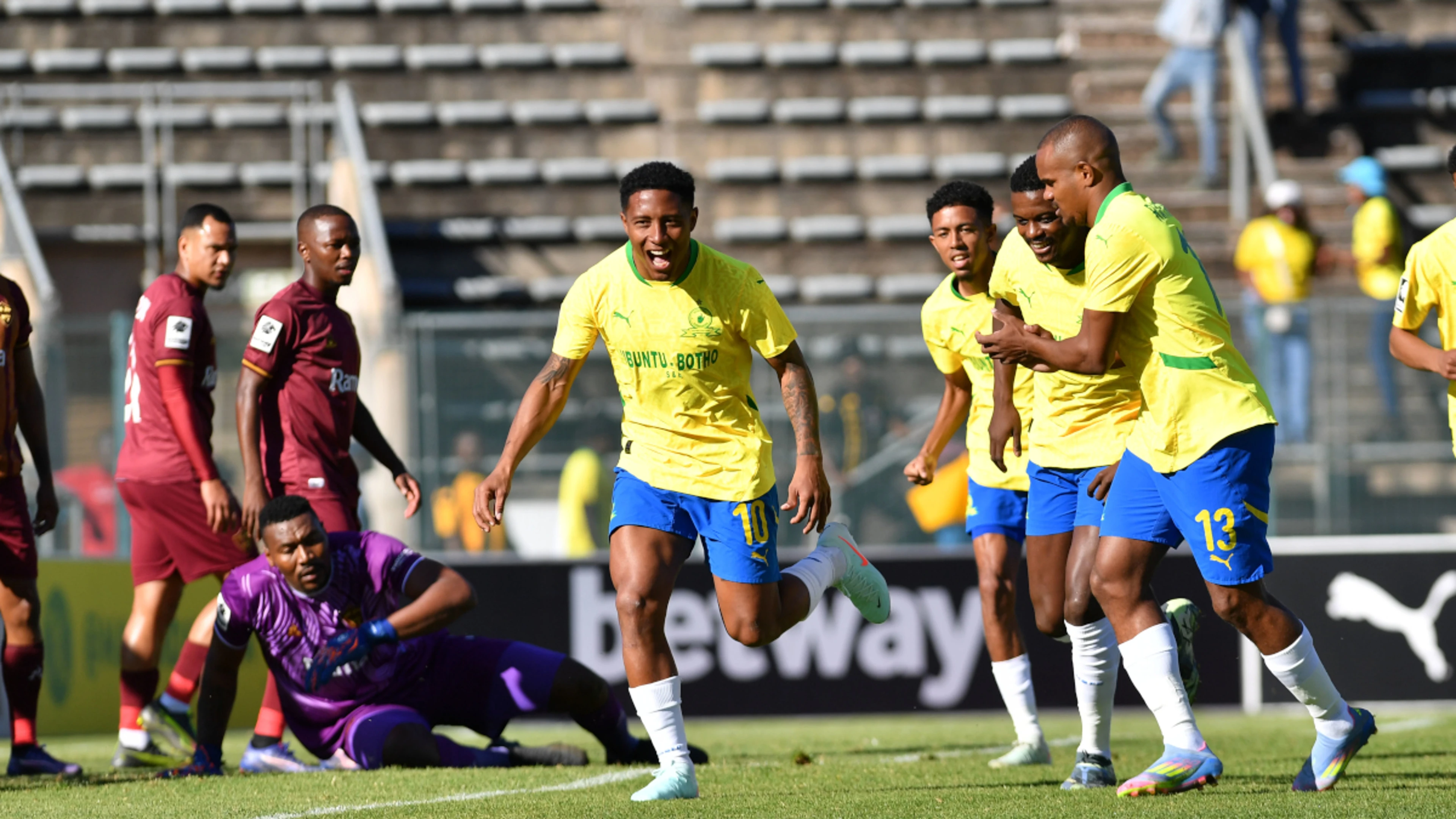 Sundowns one point away from title