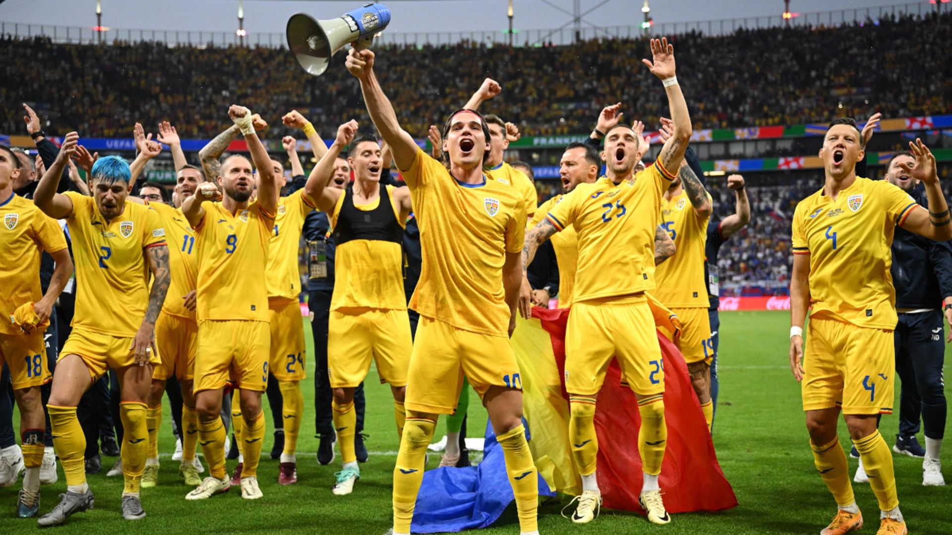 Romania, Slovakia make last 16 after lively draw