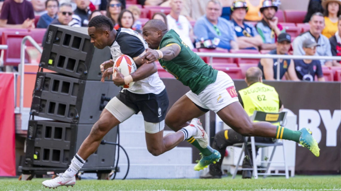 Fiji v South Africa Match Highlights World Rugby HSBC Sevens Series Madrid SuperSport