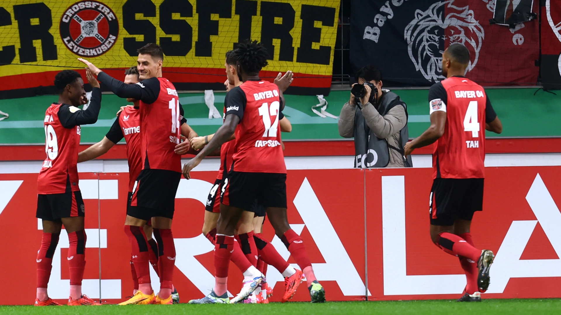 Schick at the double for holders Leverkusen, Leipzig win in German Cup