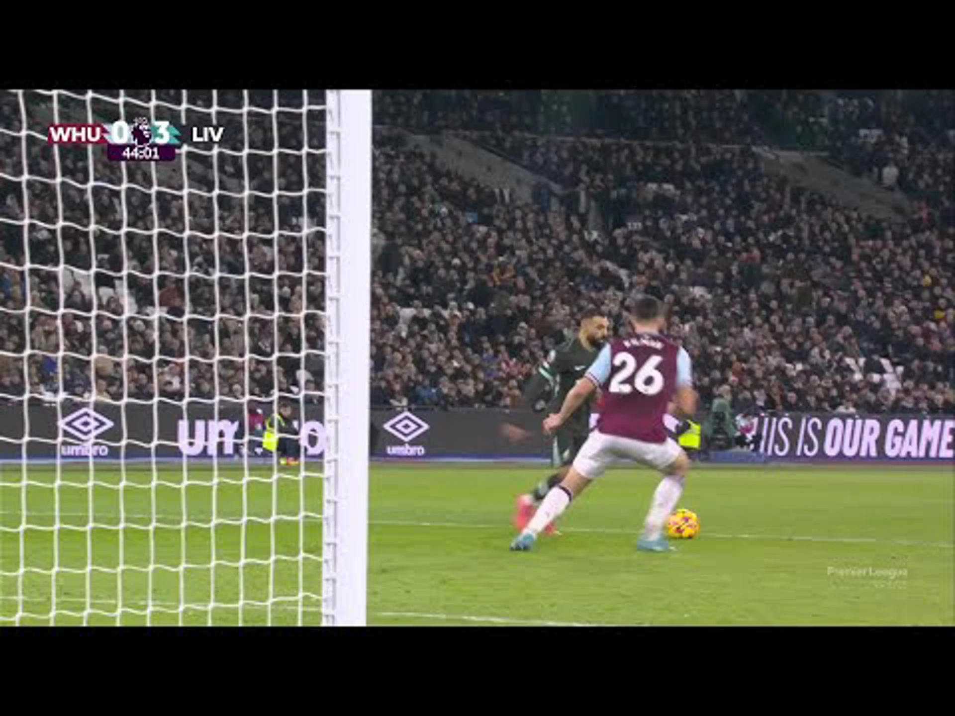 Mohamed Salah | 44ᵗʰ Minute Goal v West Ham