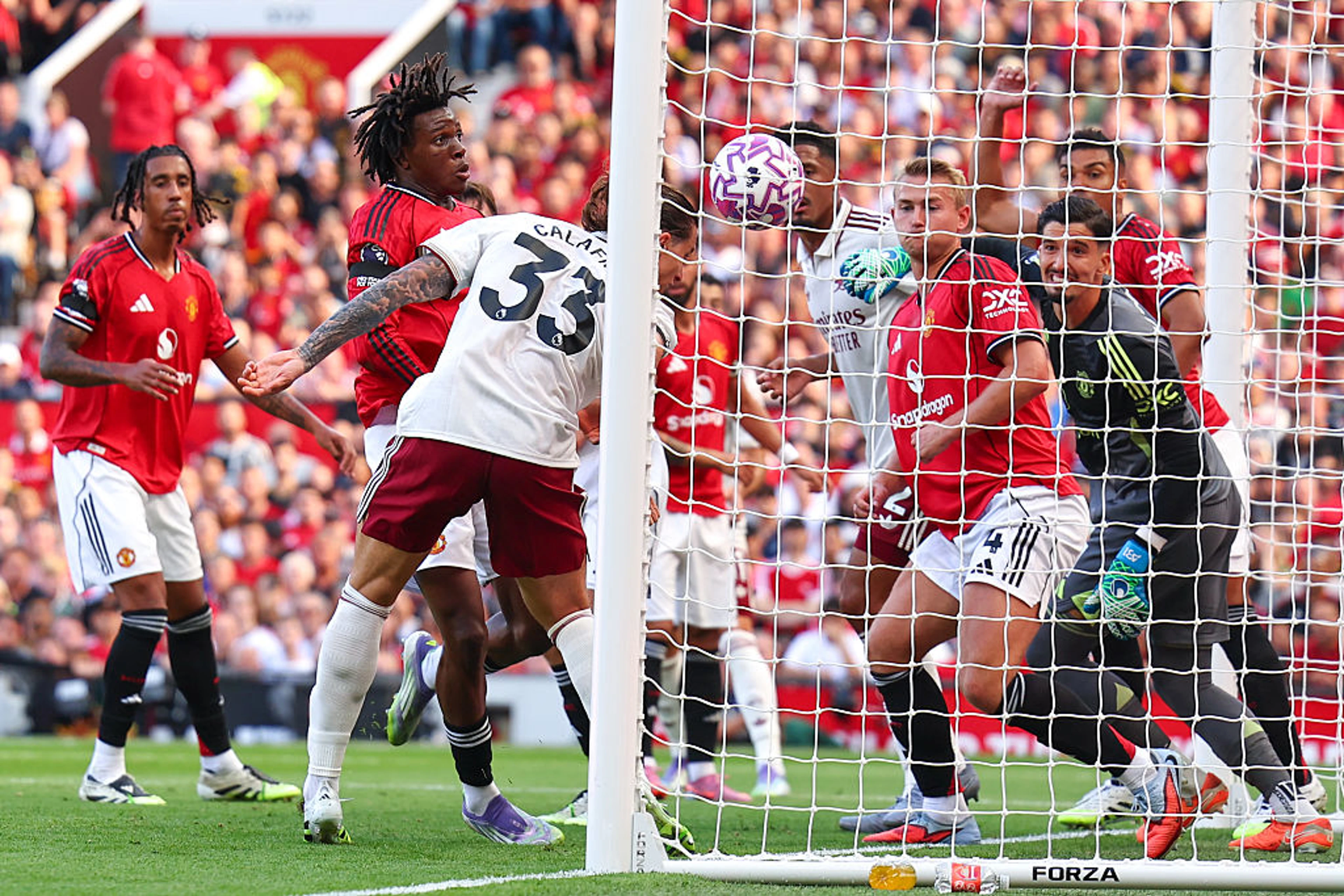 Riccardo Calafiori | 13ᵗʰ Minute Goal v Manchester United