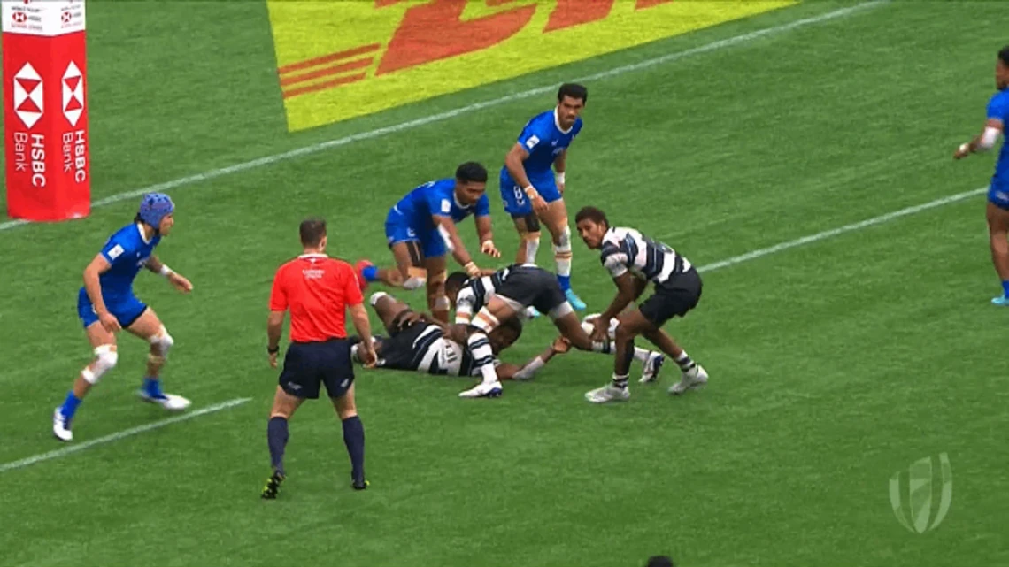 World Rugby HSBC Sevens Series Vancouver | Cup SF1 | Fiji v Samoa | Highlights
