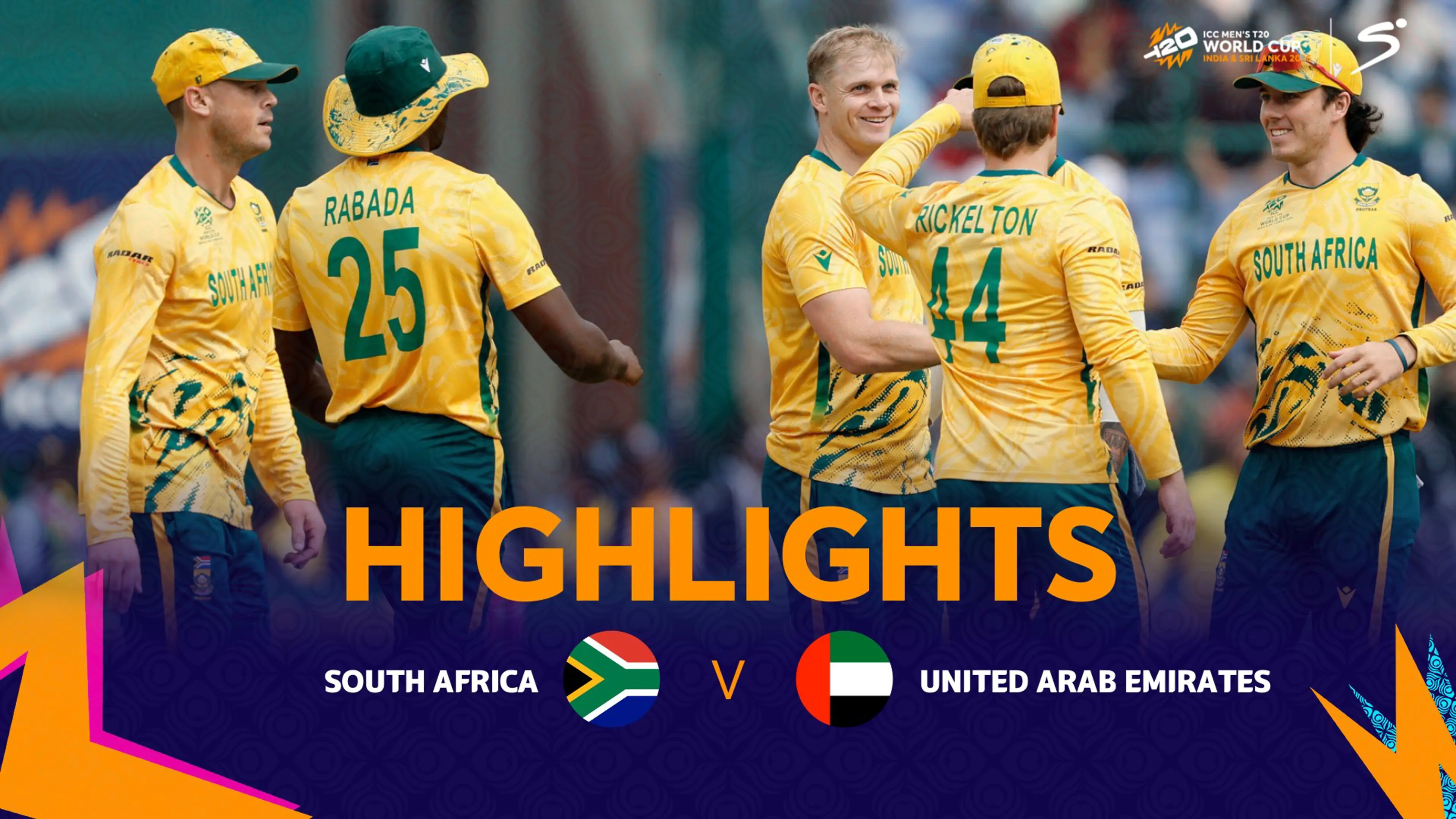 South Africa v United Arab Emirates | Match Highlights | ICC T20 World Cup Group D