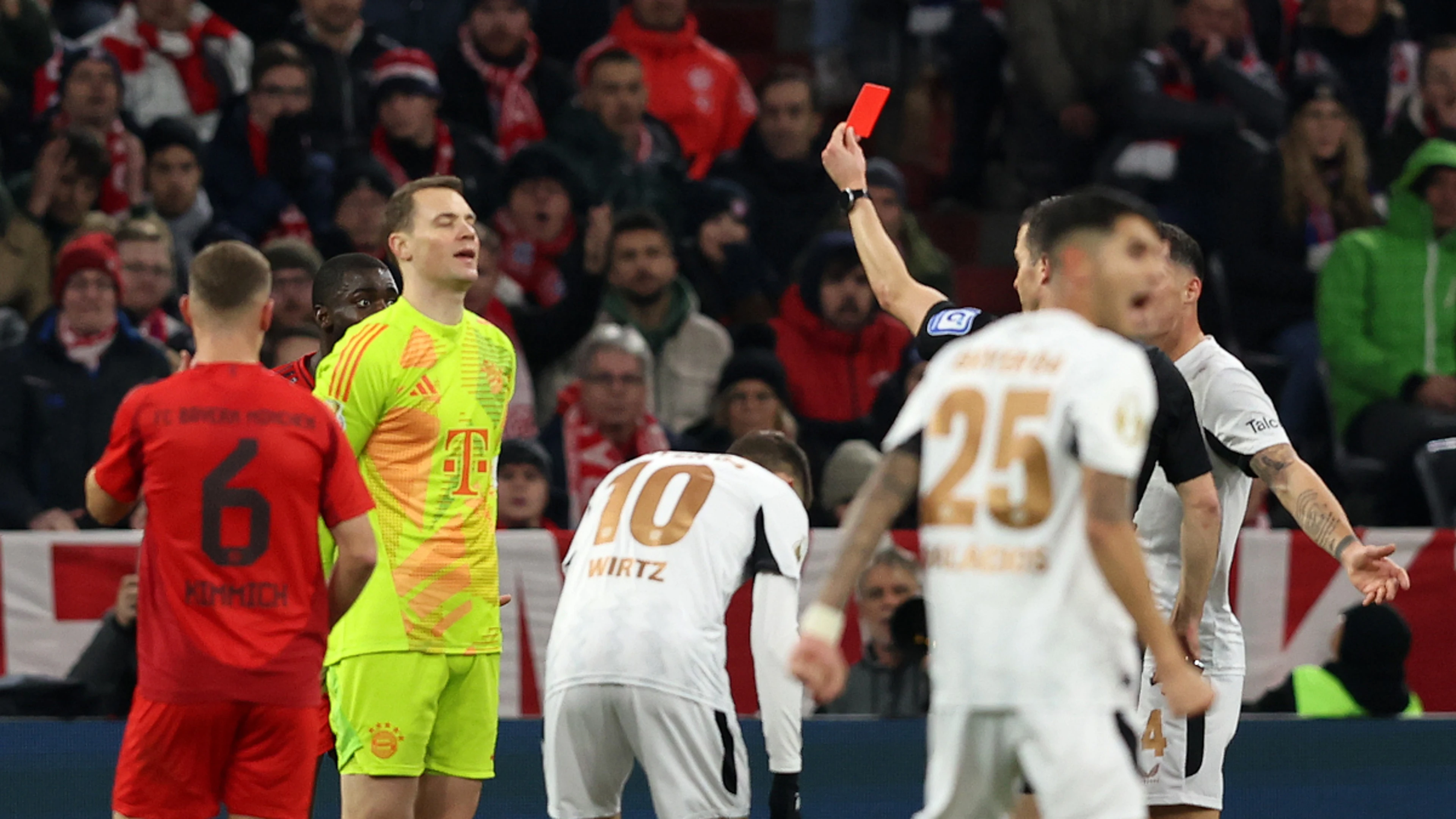 Neuer banned for two German Cup games after first career red