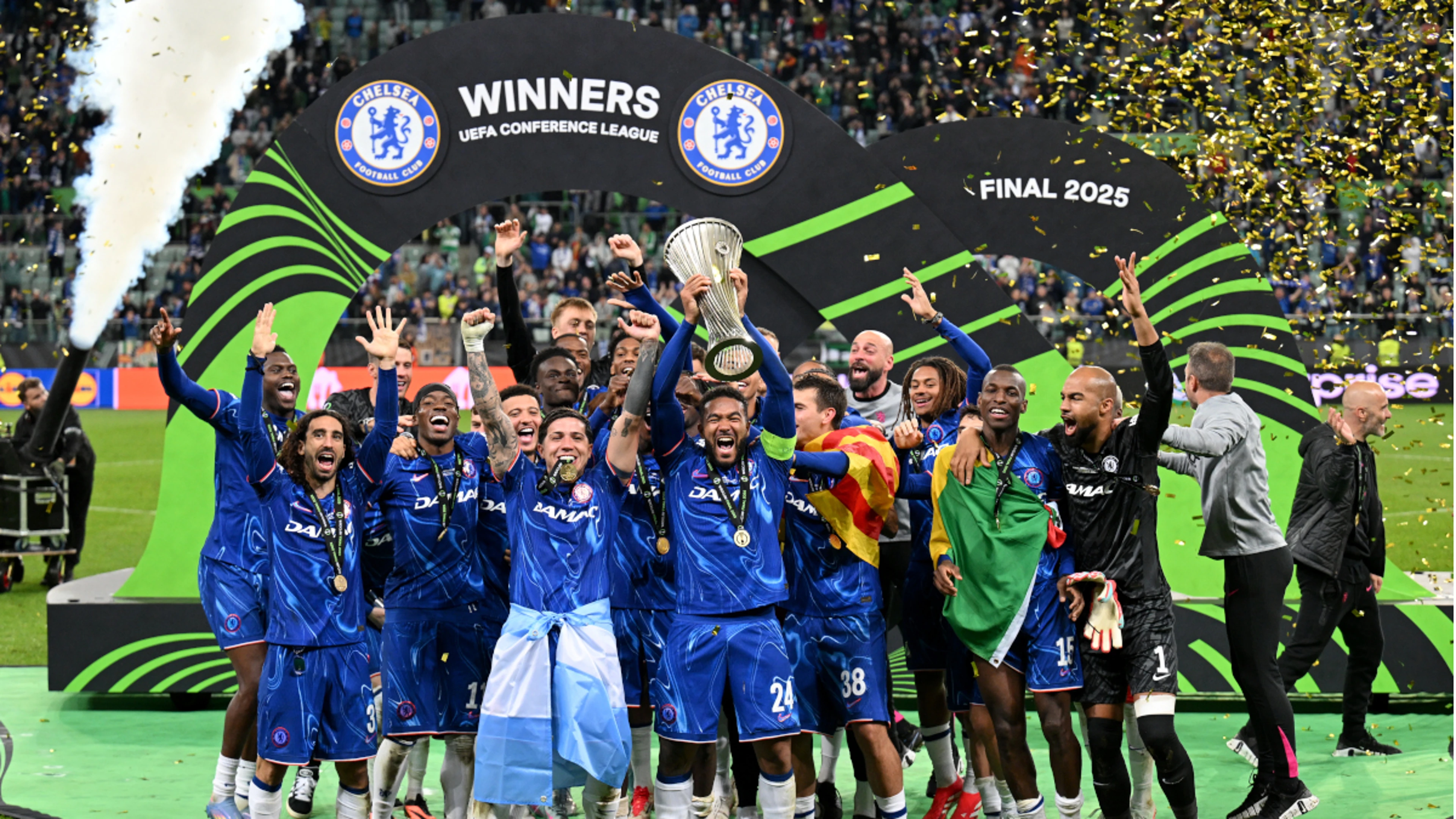 Chelsea roar back to beat Real Betis in Uefa Conference League final