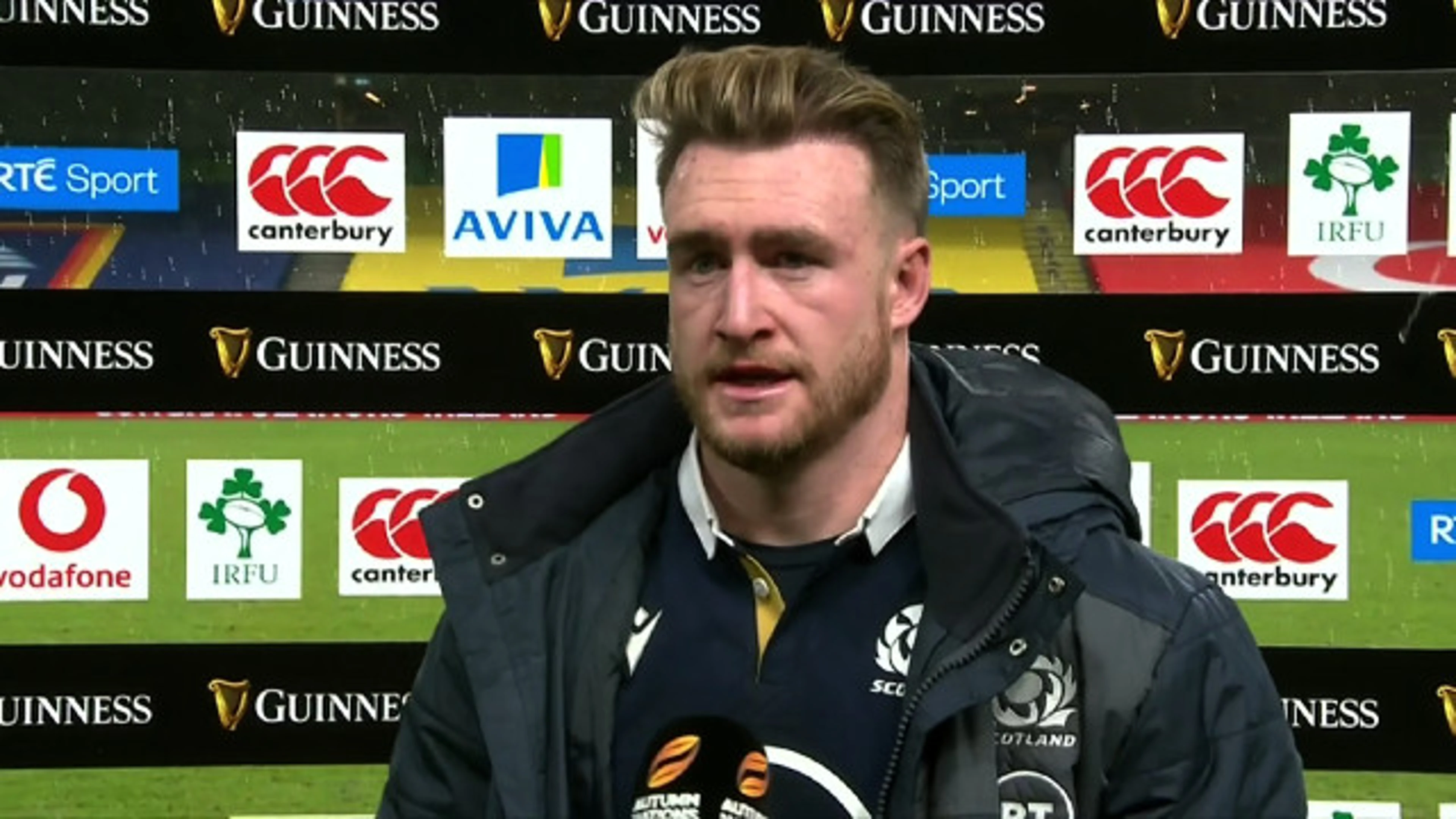 Autumn Nations Cup | Ireland v Scotland | Post-match interview with Stuart Hogg