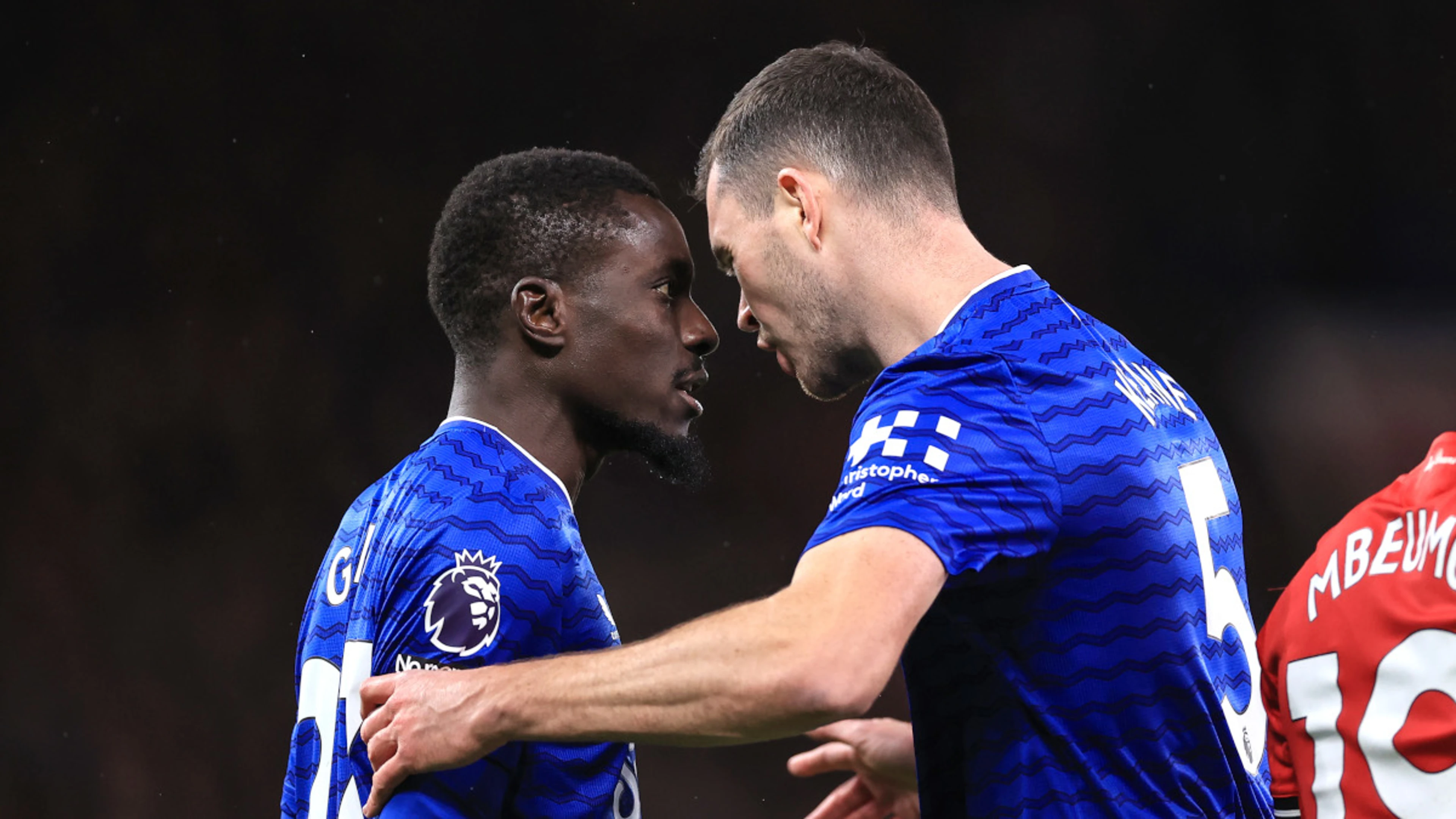 Everton's Gueye sent off for altercation with teammate