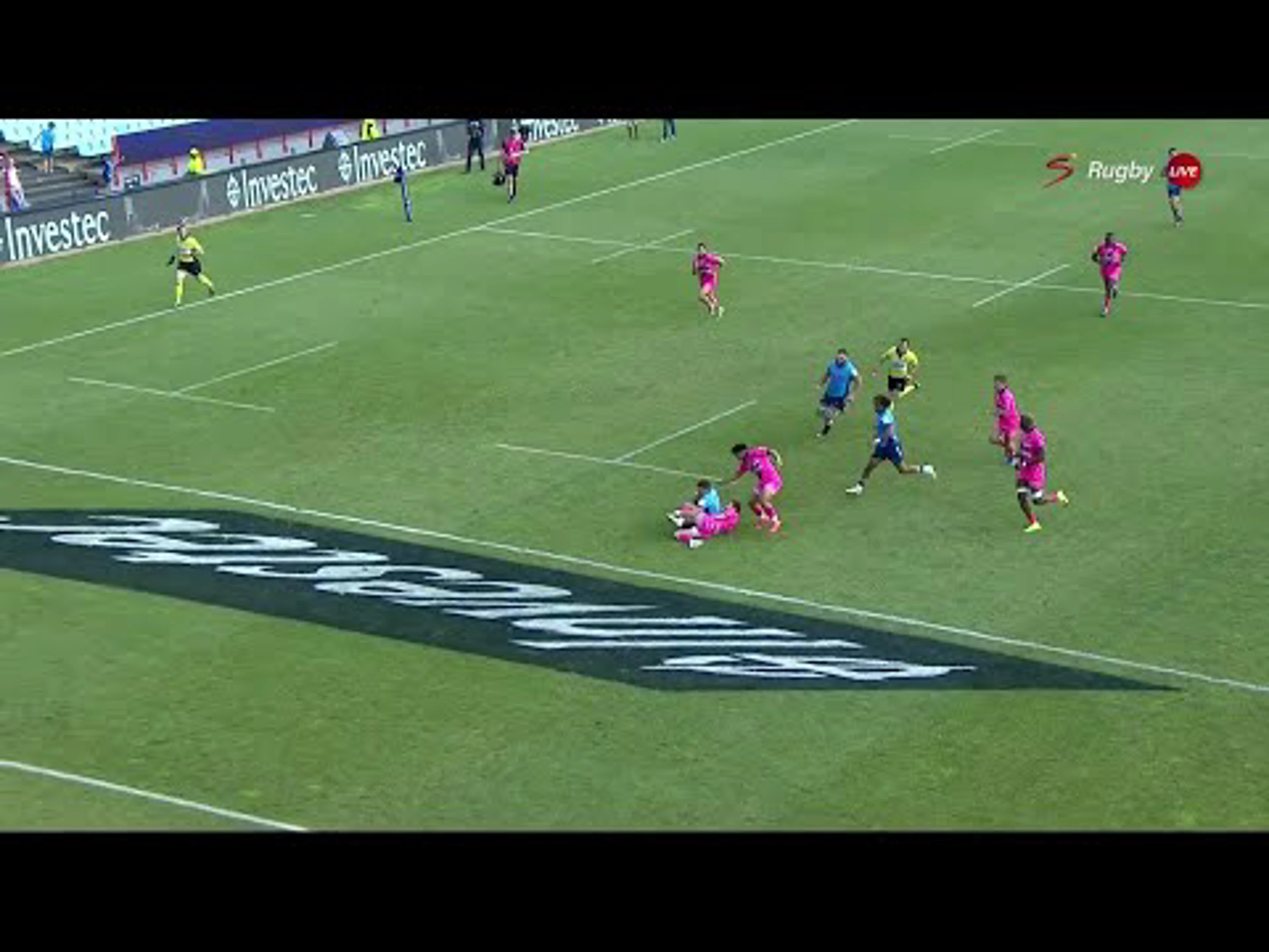 Boeta Chamberlain With a Try vs. Stade Francais Paris