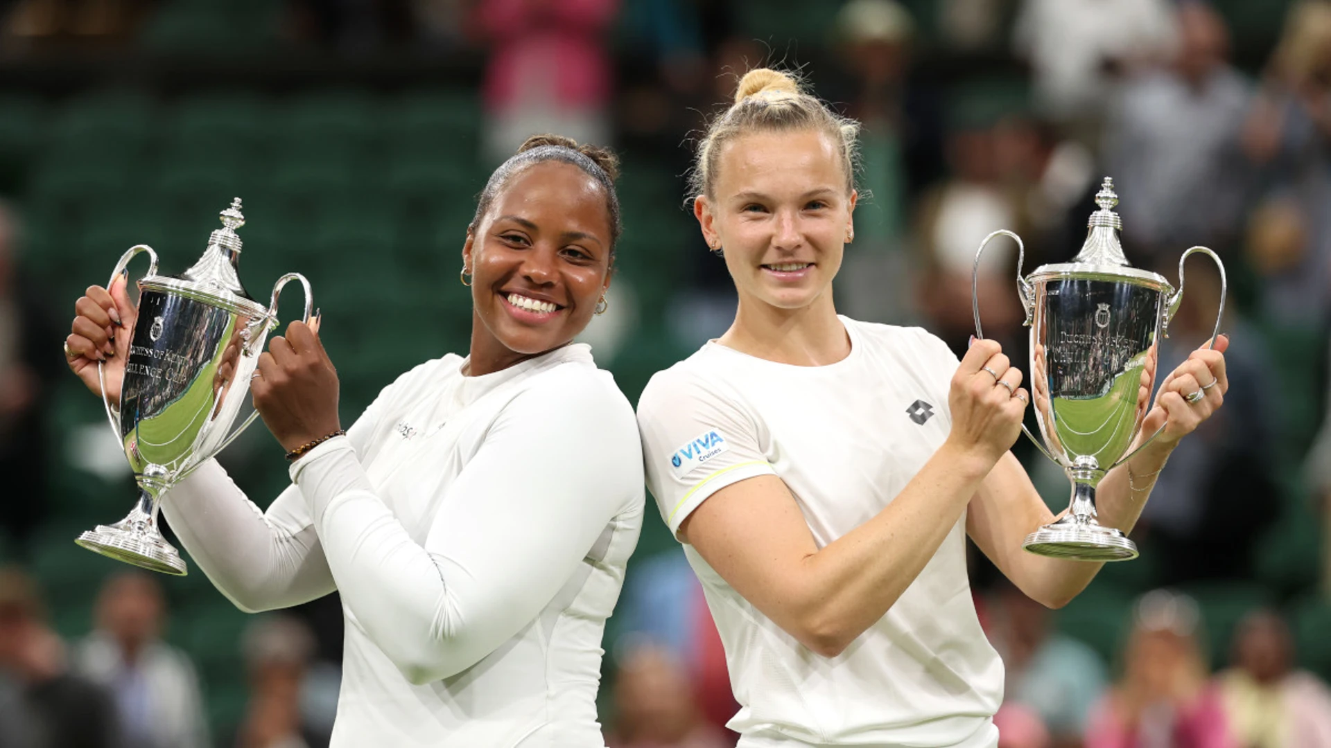 American Townsend wins Wimbledon doubles crown alongside Siniakova