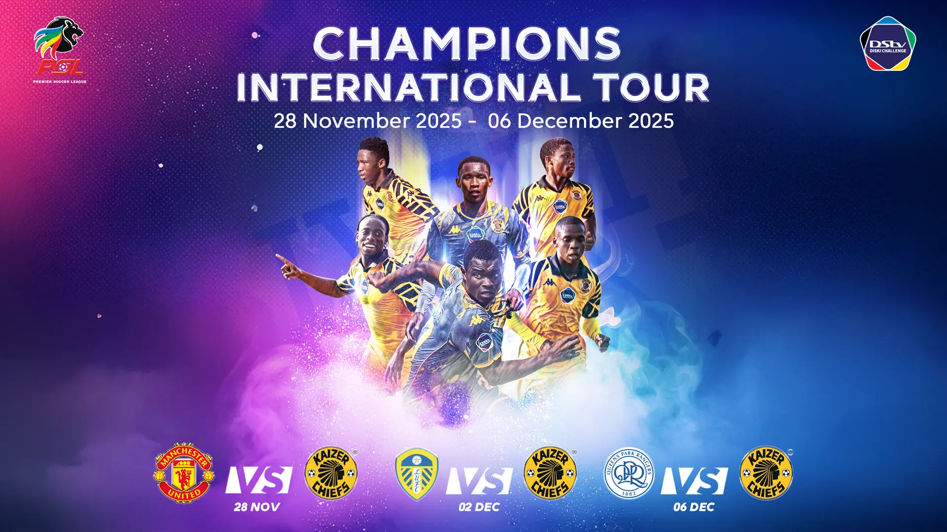DISKI CHALLENGE: Kaizer Chiefs to take on Manchester United