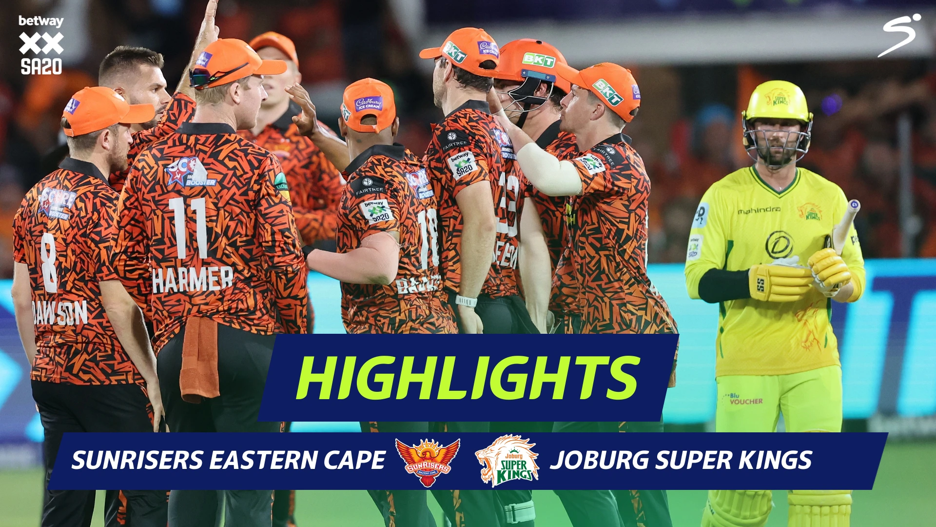 Sunrisers Eastern Cape v Joburg Super Kings | Short Highlights | Betway SA20