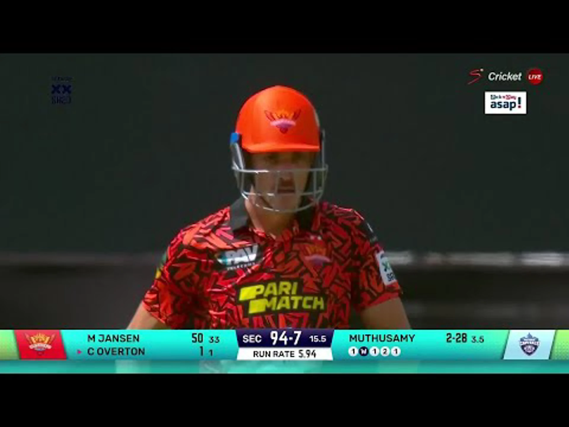 Marco Jansen 51 runs | Pretoria Capitals v Sunrisers Eastern Cape | Betway SA20