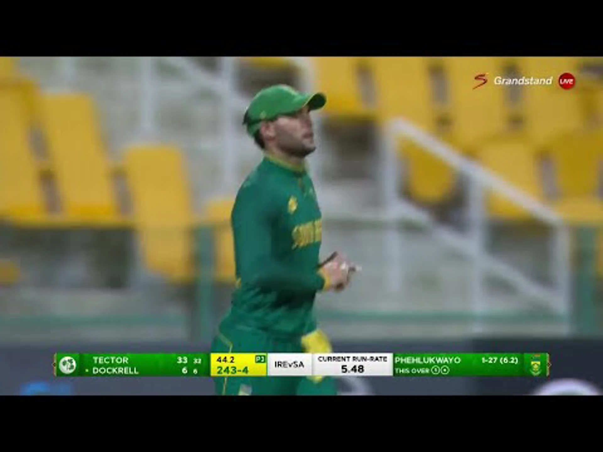 Ireland v South Africa | 3rd ODI | 1st innings | Andile Phehlukwayo 2