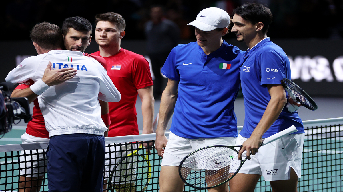 Sinner stuns Djokovic then doubles up to send Italy into Davis Cup final