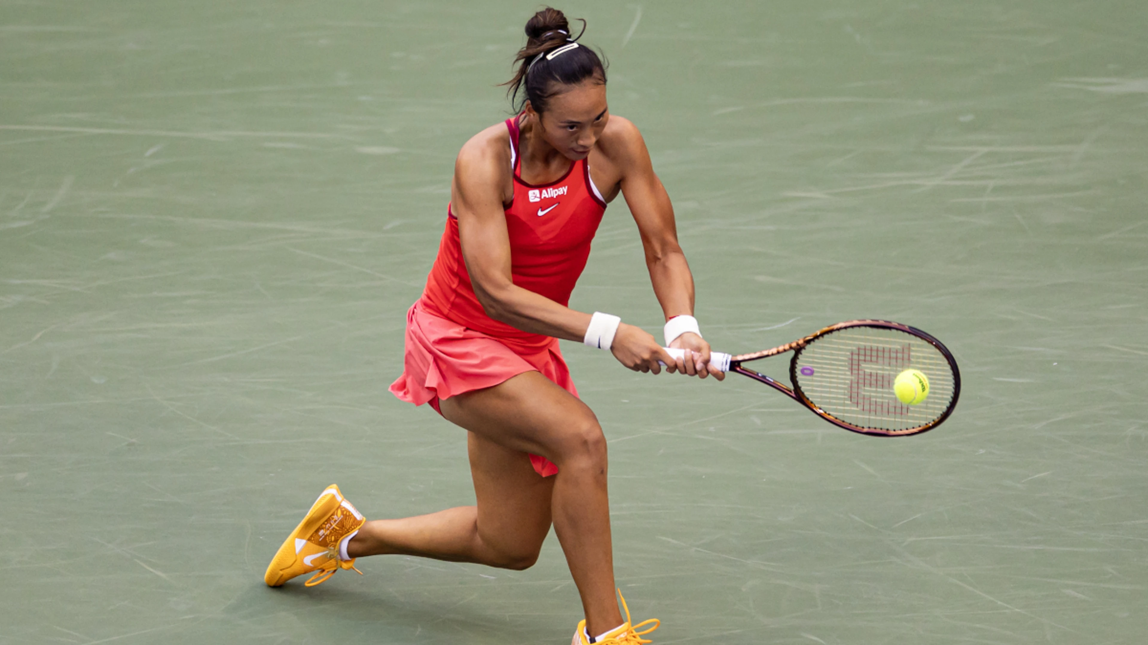 China's Zheng rejoices at 'breakthrough' US Open win over Jabeur