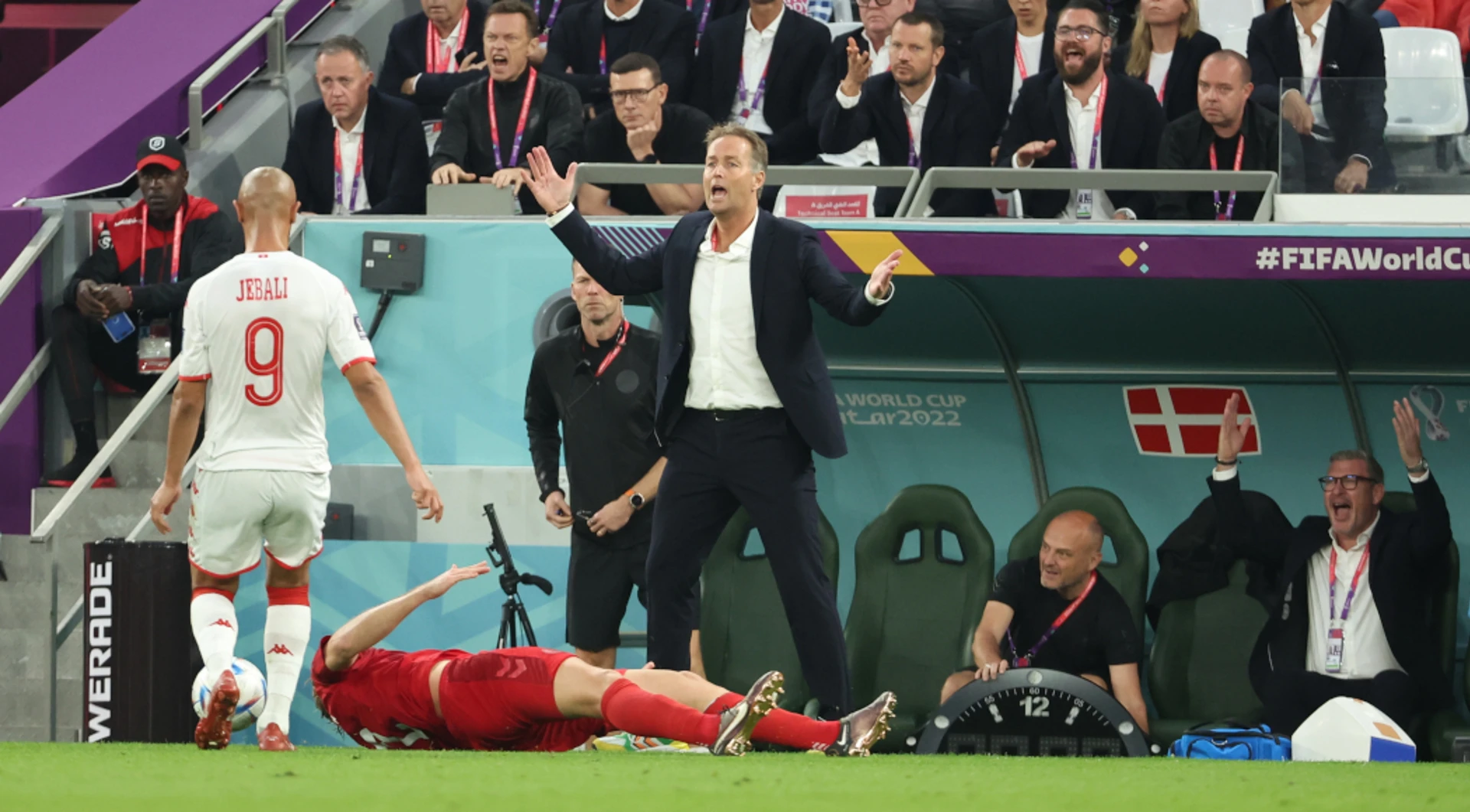 Hjulmand frustrated by Tunisia stalemate and armband controversy