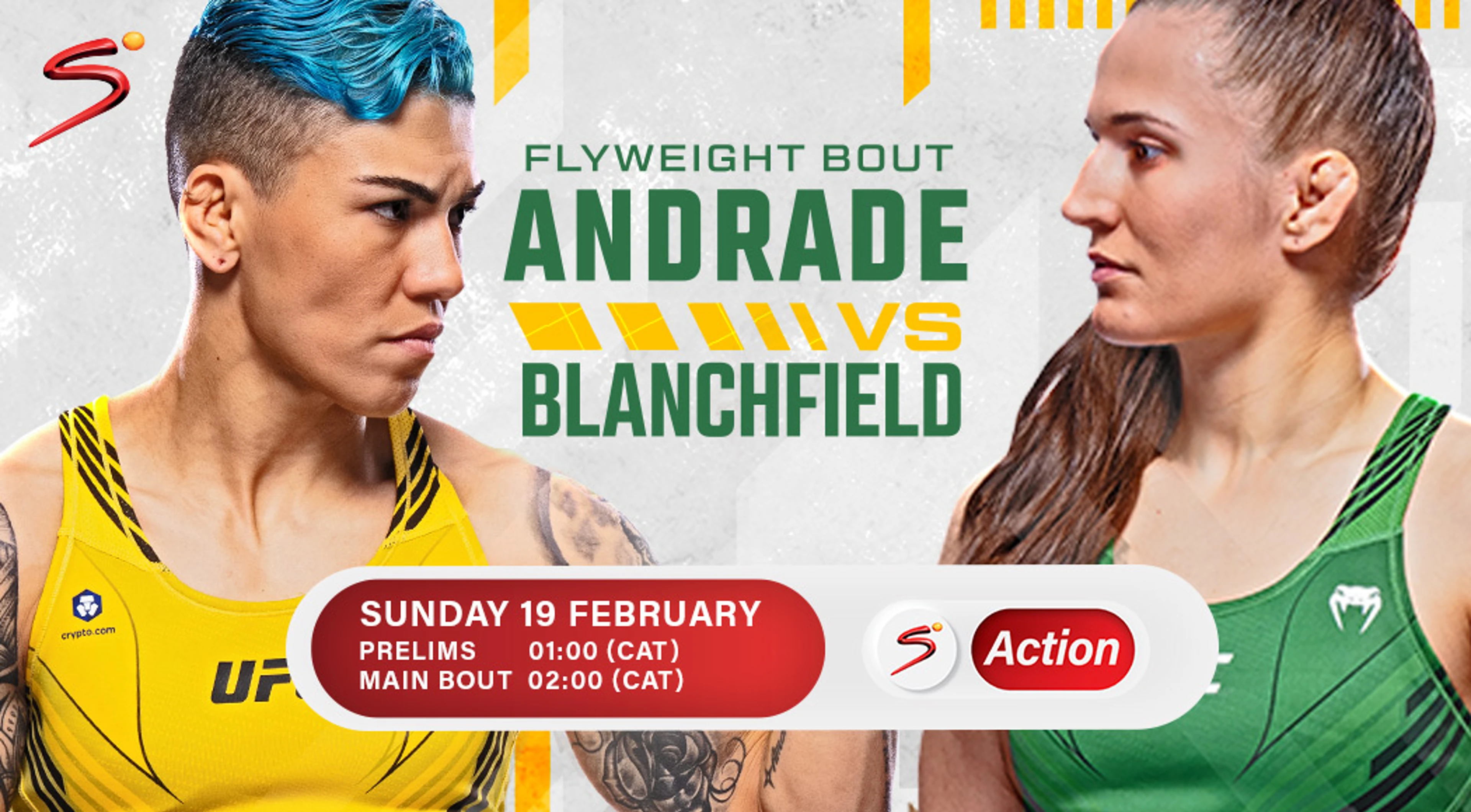 Andrade set to take on rising star Blanchfield
