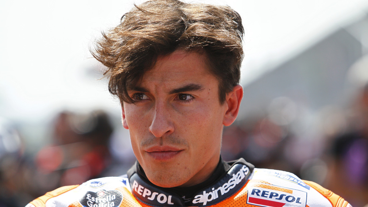 Marquez breaks finger in warm-up but will race in German MotoGP