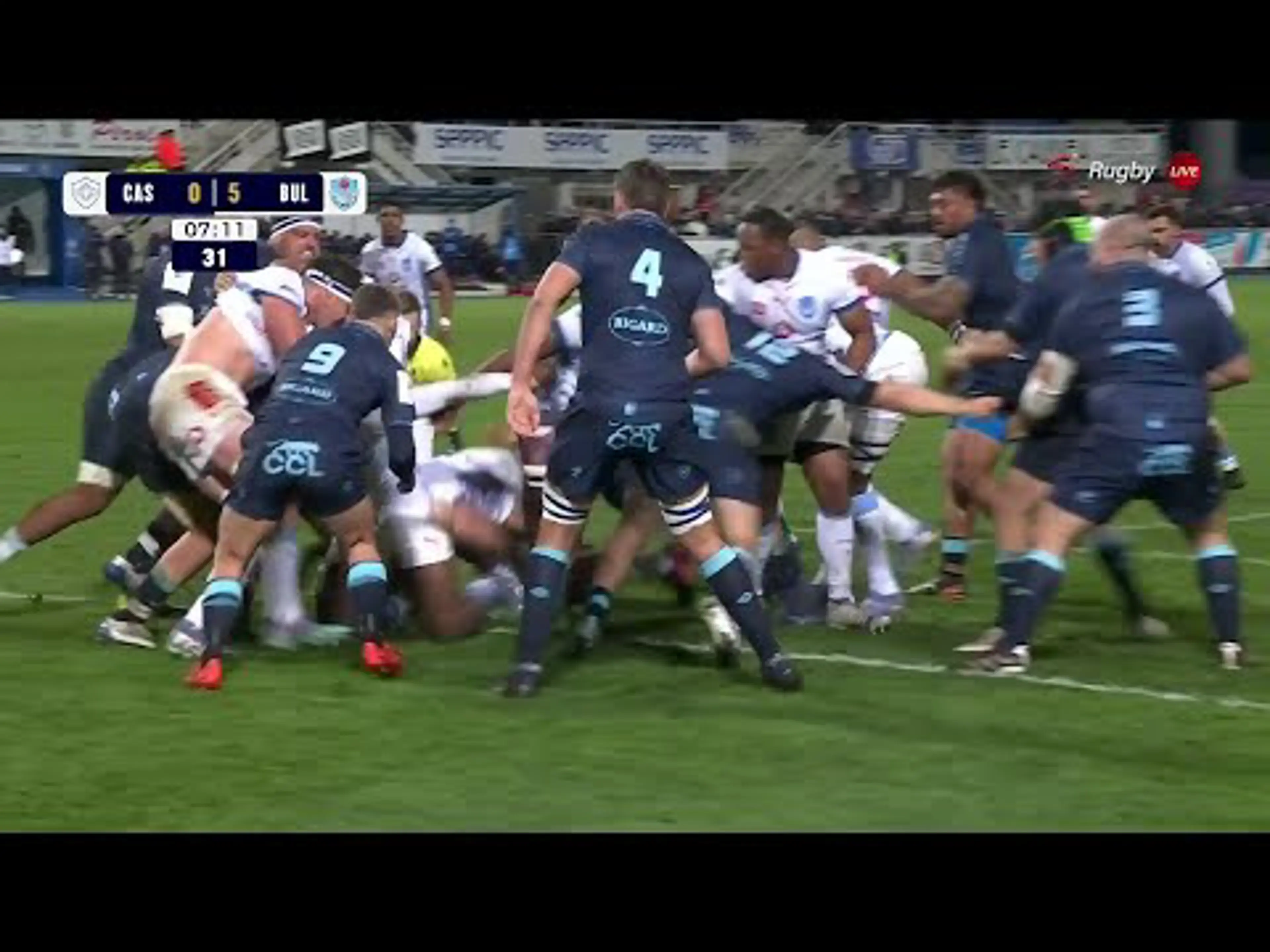 Jan-Hendrik Wessels With a Try vs. Castres Olympique