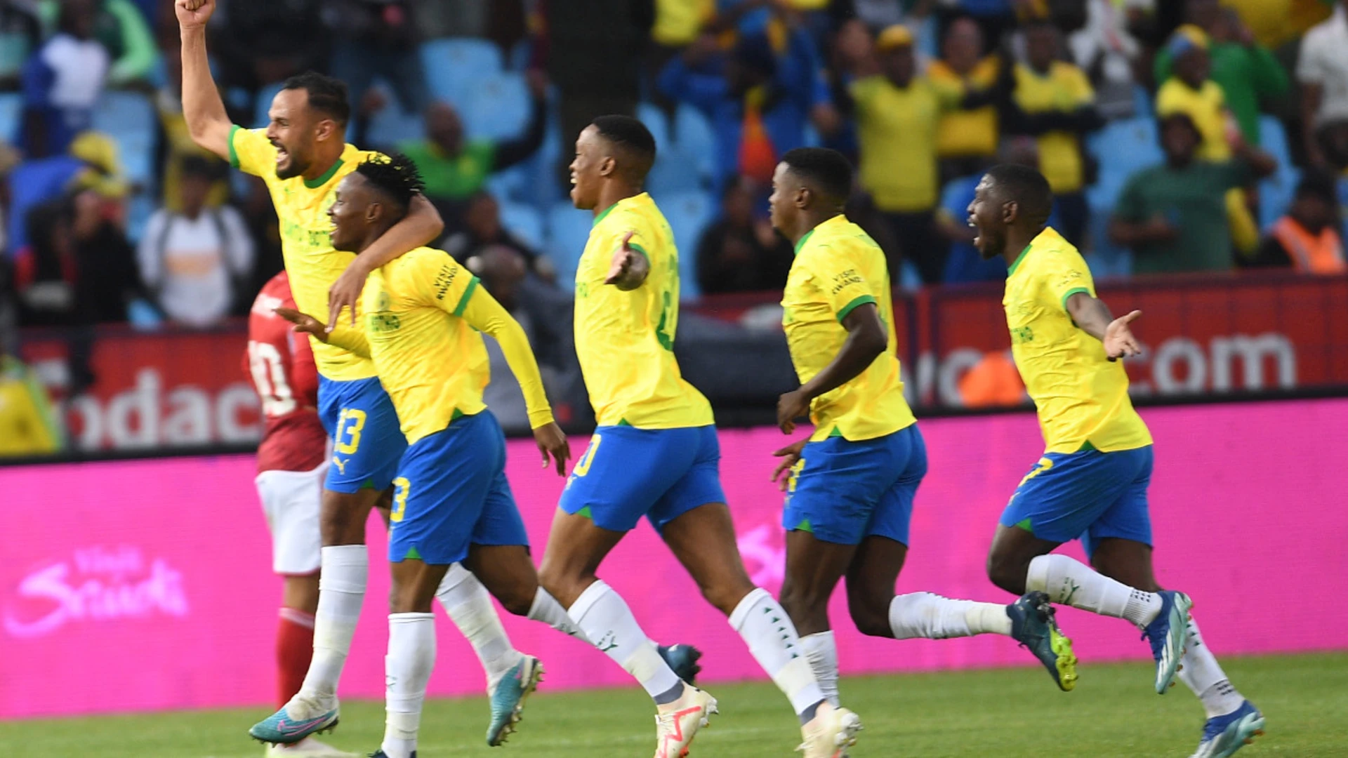 Sundowns, Wydad build slender semifinal leads at home