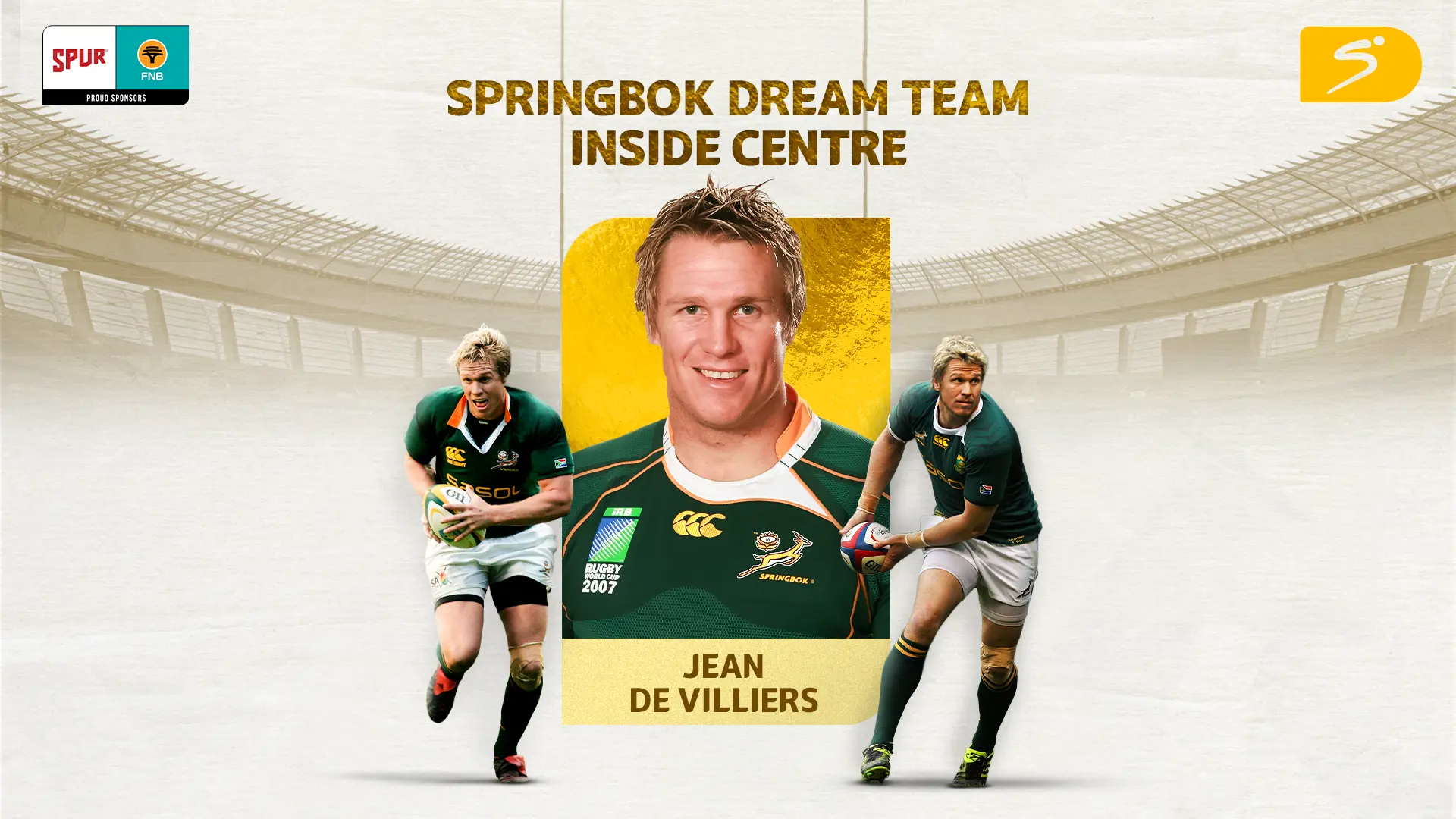 DREAM TEAM: Jean de Villiers crowned king of the No.12 jersey