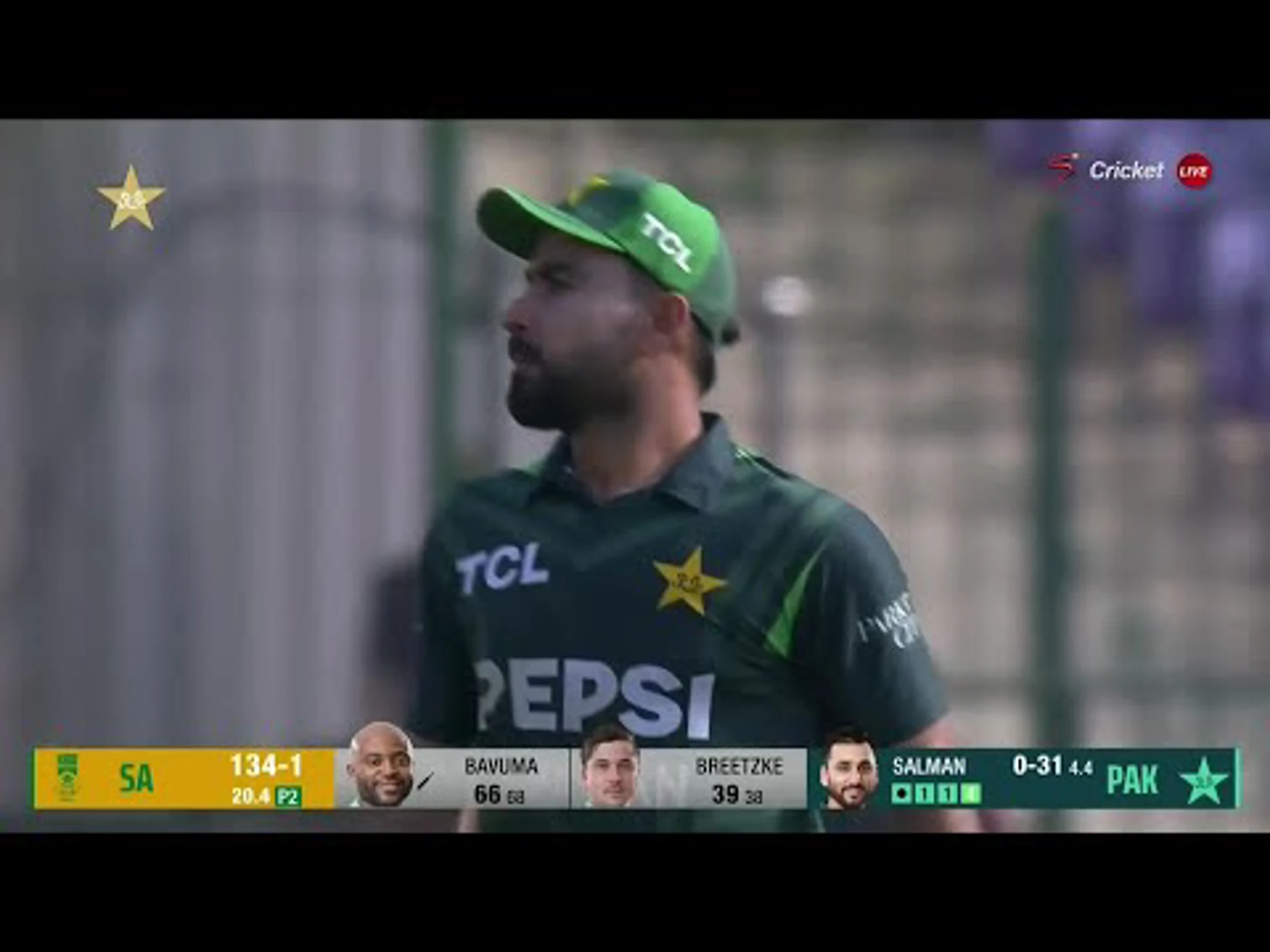 Pakistan v South Africa | 3rd ODI | 1st innings | Temba Bavuma 82